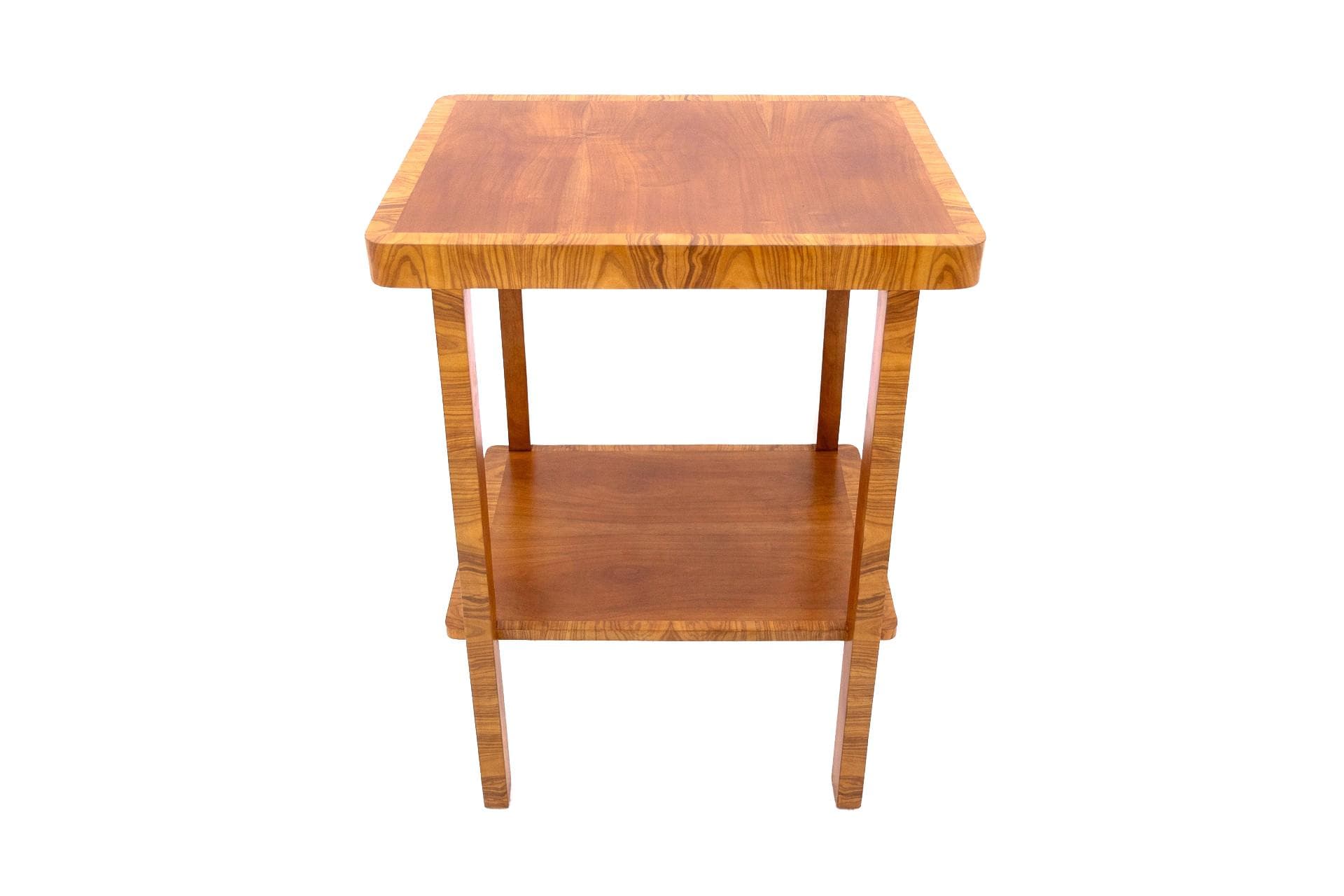 Brązowy stolik Art Deco, Polska, lata 50.