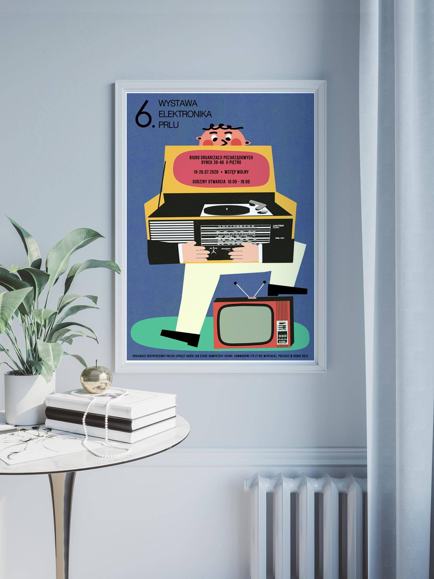 Plakat Elektronika PRLu, plakat do wystawy, 50x70 cm, aut. J. Zasada, Jakub Zasada - 67899