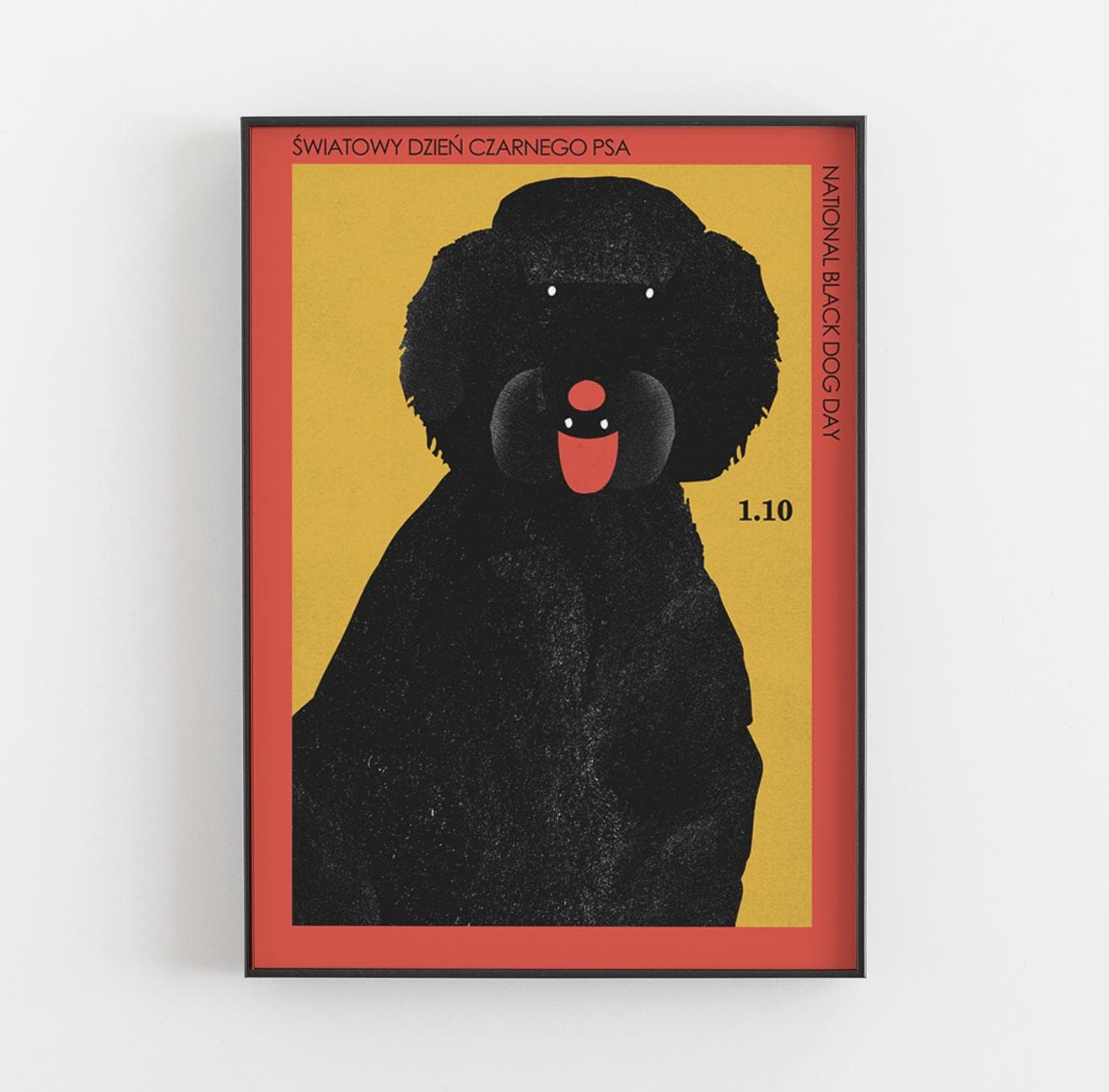 Poster National Black Dog Day, 30x40 cm, by J. Zasada, Jakub Zasada - 67863