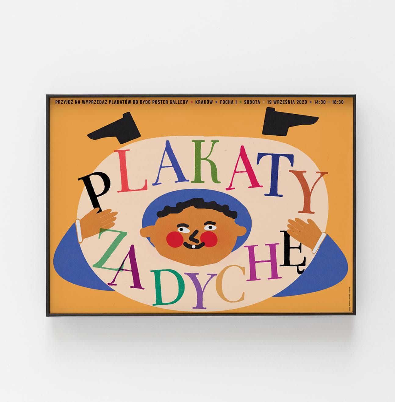 Plakat Plakaty za dychę, wyprzedaż plakatów w Dydo Poster Gallery, plakat z wydarzenia, 48x68 cm, aut. J. Zasada, Jakub Zasada - 68113