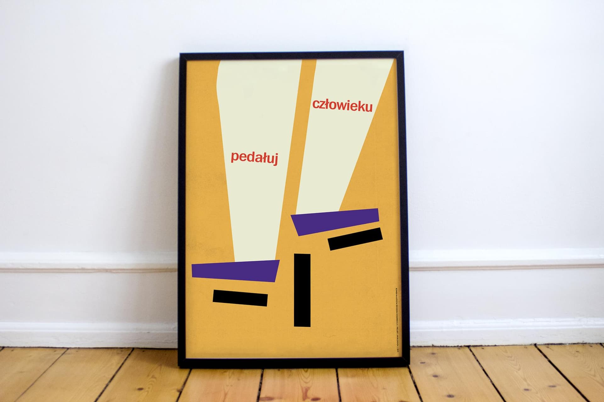 Plakat Pedałuj człowieku, 30x40 cm, aut. J. Zasada, Jakub Zasada - 68107