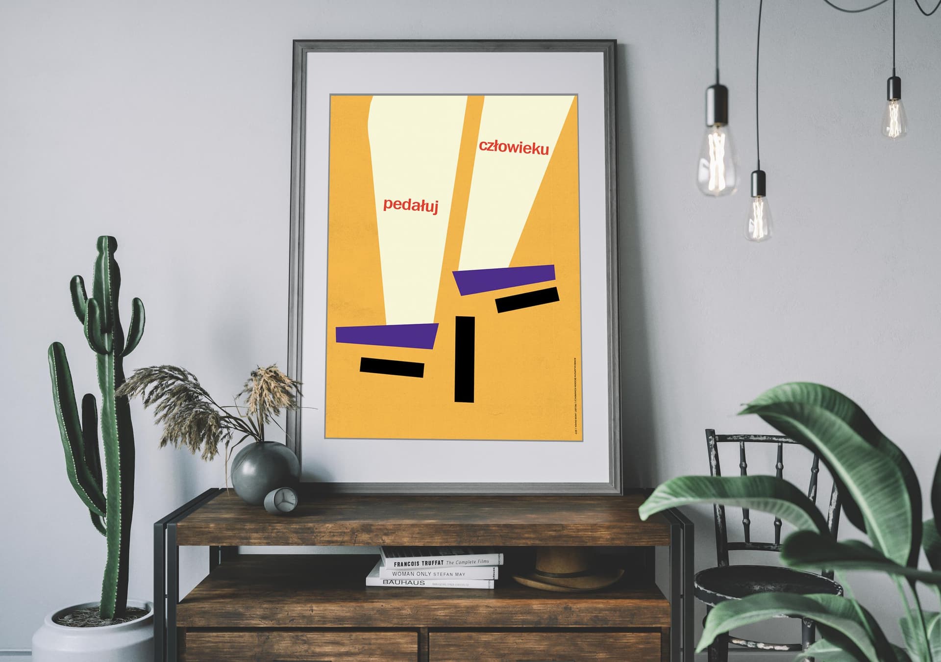 Plakat Pedałuj człowieku, 30x40 cm, aut. J. Zasada, Jakub Zasada - 68109