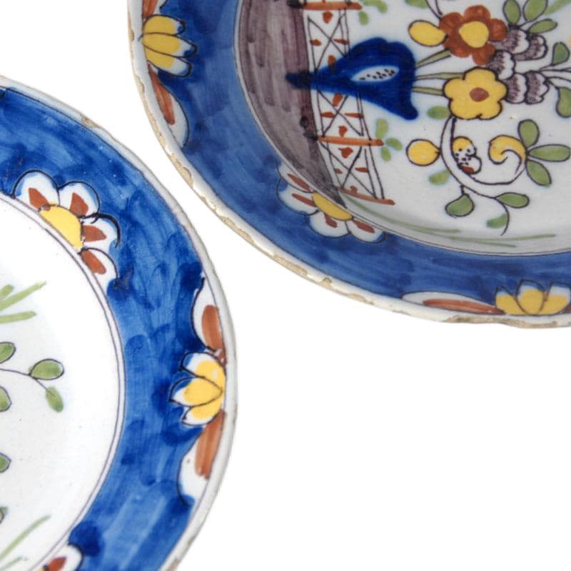 Blue Faience Plates, Delft, Netherlands, 18th Century - 5715