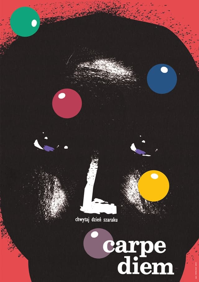Plakat Carpe diem, chwytaj dzień szaraku, 48x68 cm, aut. J. Zasada, Jakub Zasada - WYMIARY