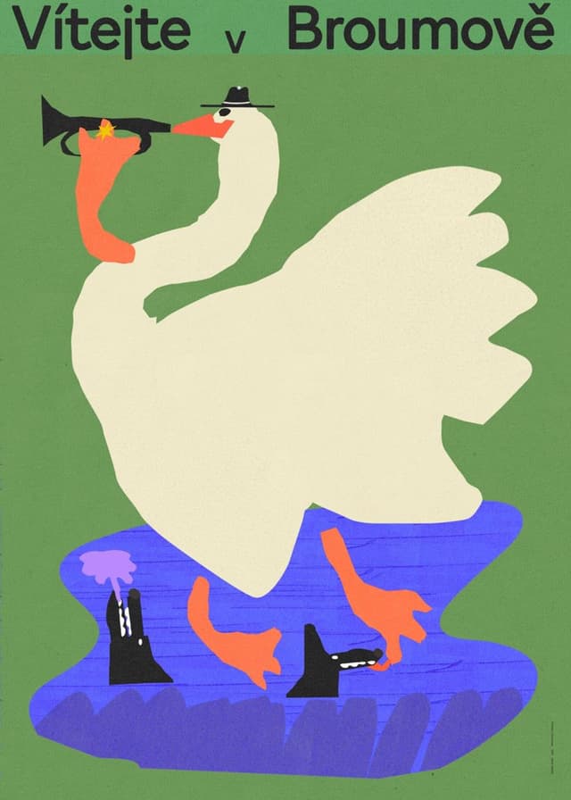 Plakat Vítejte v Broumově, 50x70 cm, aut. J. Zasada, Jakub Zasada - WYMIARY