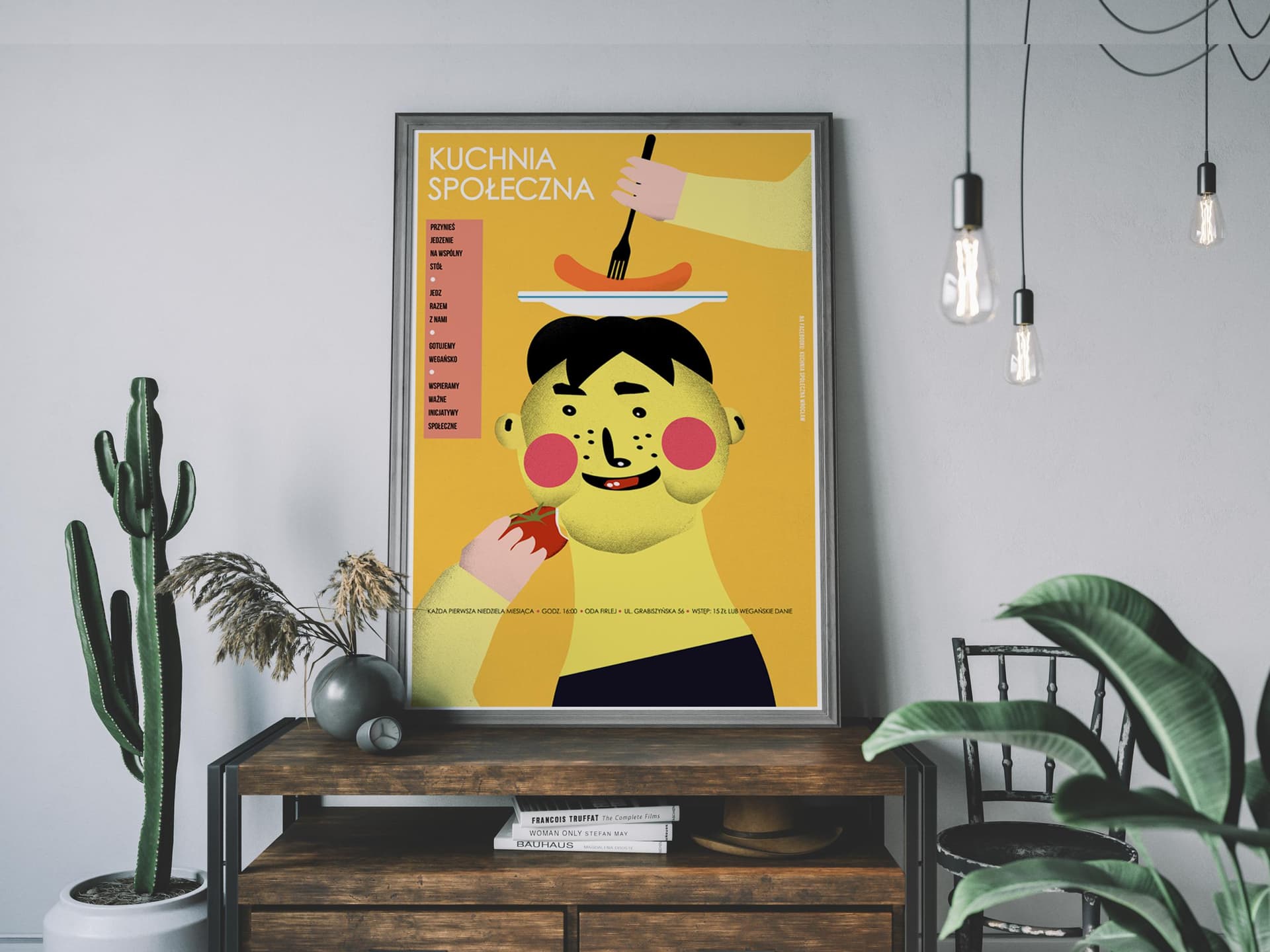 Plakat Kuchnia społeczna we Wrocławiu, 2019, 48x68 cm, aut. J. Zasada, Jakub Zasada - 68422