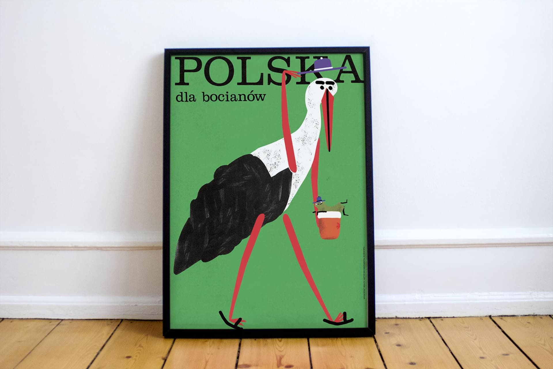 Plakat Polska dla bocianów!, 50x70 cm, aut. J. Zasada, Jakub Zasada - 68415