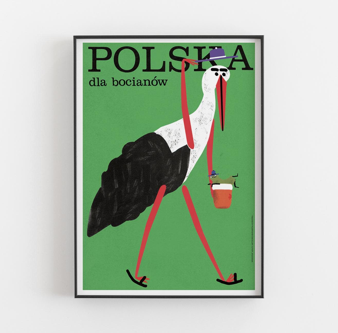 Plakat Polska dla bocianów!, 50x70 cm, aut. J. Zasada, Jakub Zasada - 68416