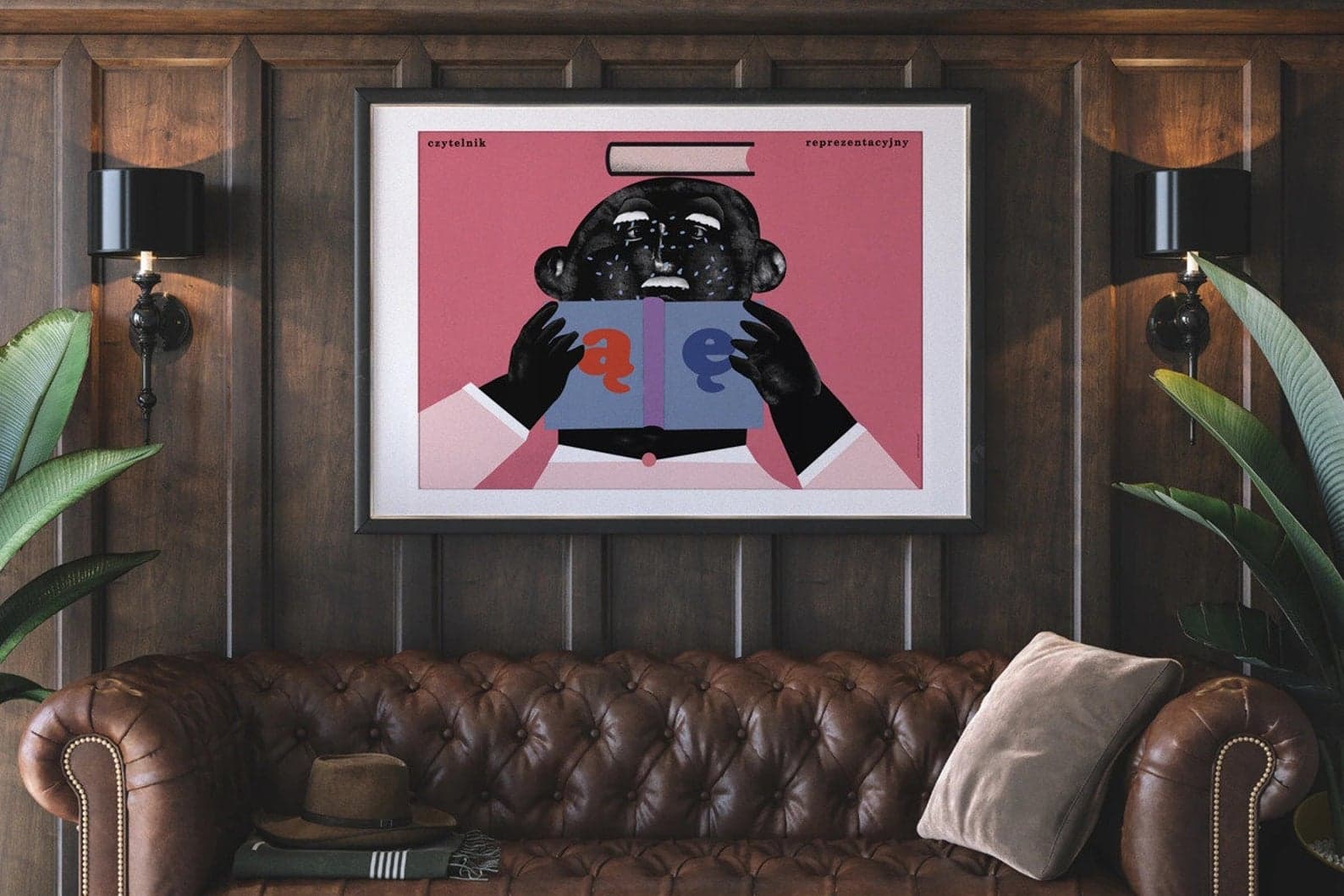 Poster Czytelnik reprezentacyjny, AĘ, 30x40 cm, by J. Zasada, Jakub Zasada - 68352