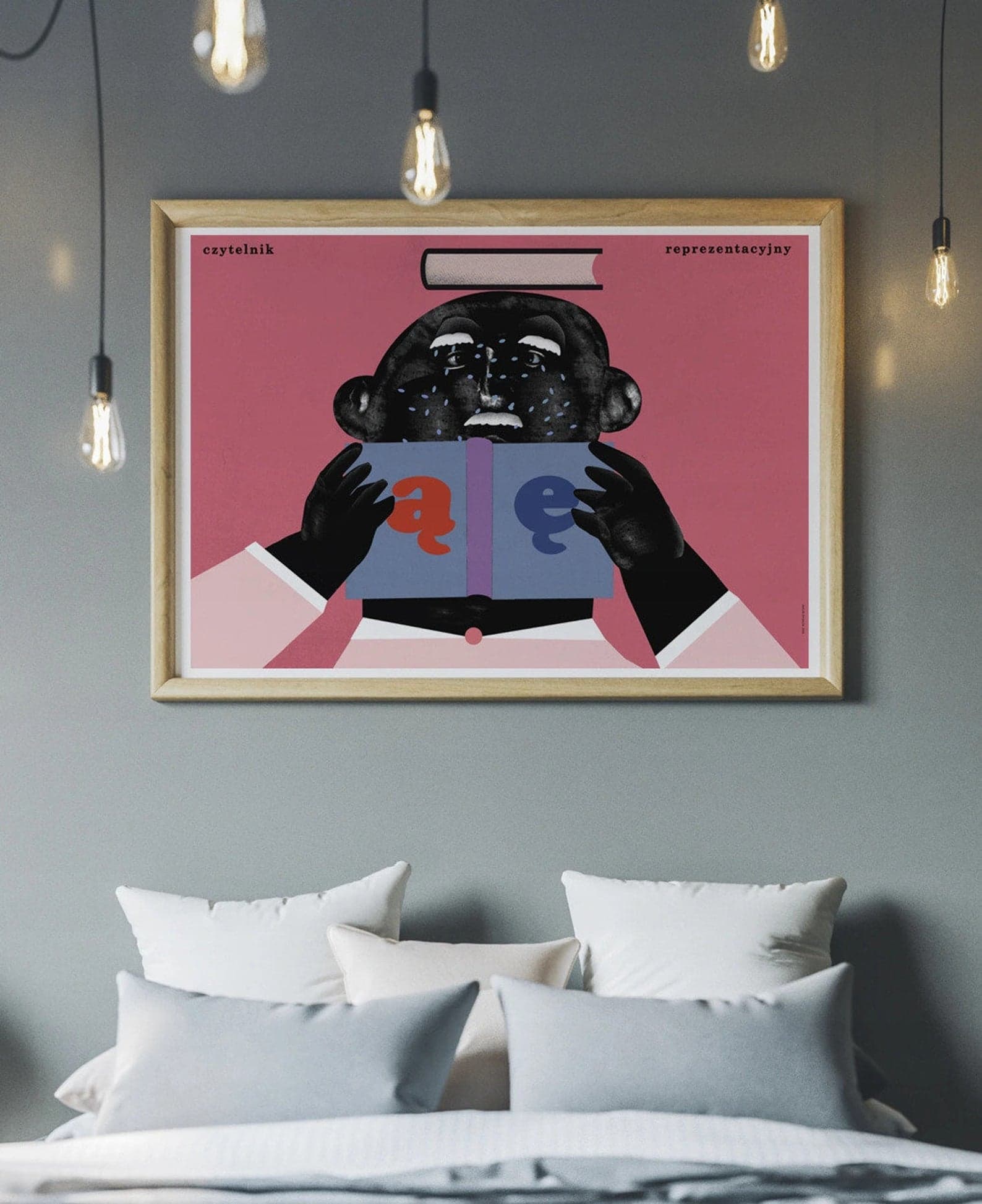 Poster Czytelnik reprezentacyjny, AĘ, 30x40 cm, by J. Zasada, Jakub Zasada - 68353