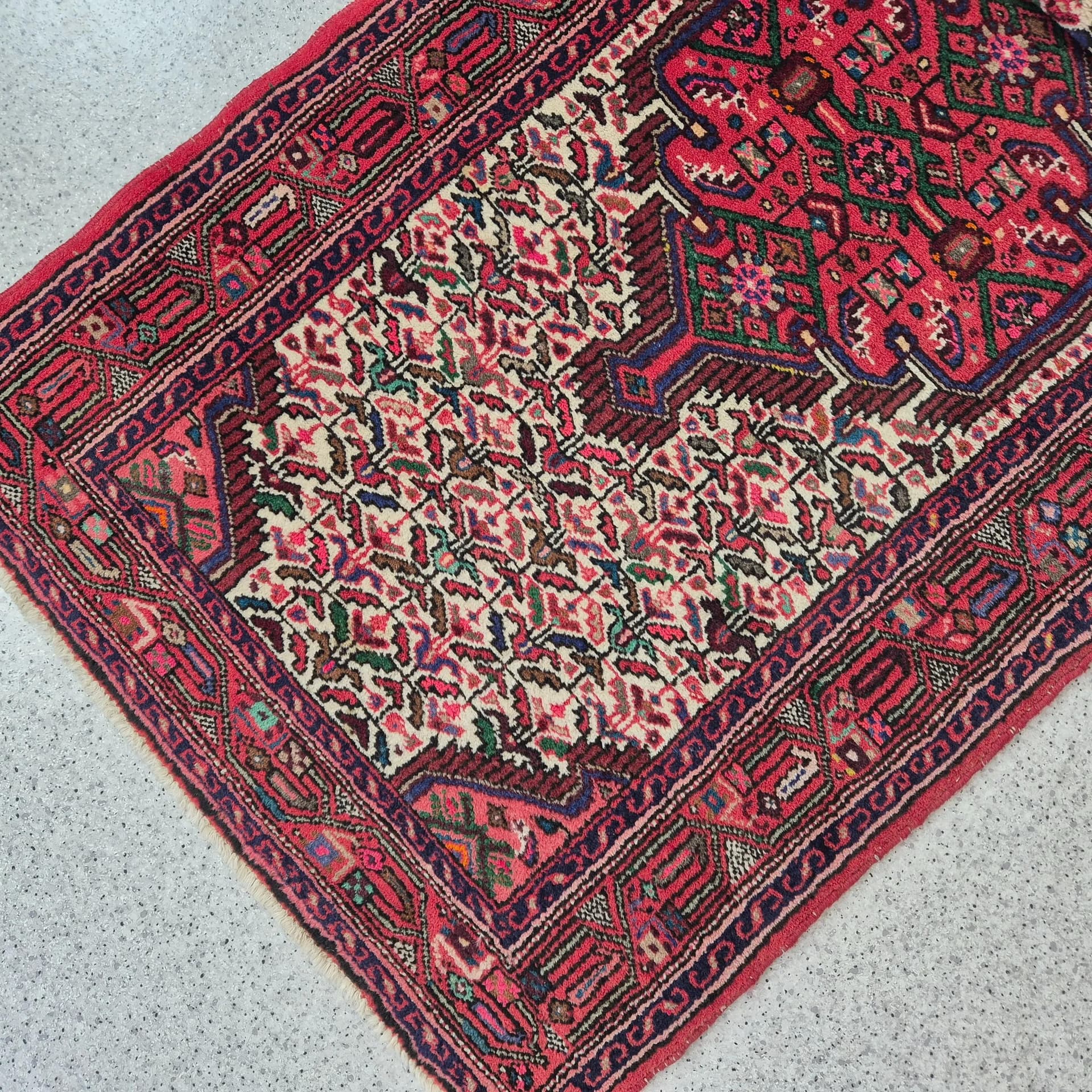 Runner Hamadan 315x80 cm, multicolor, wool, Iran, 1960s. - 68529