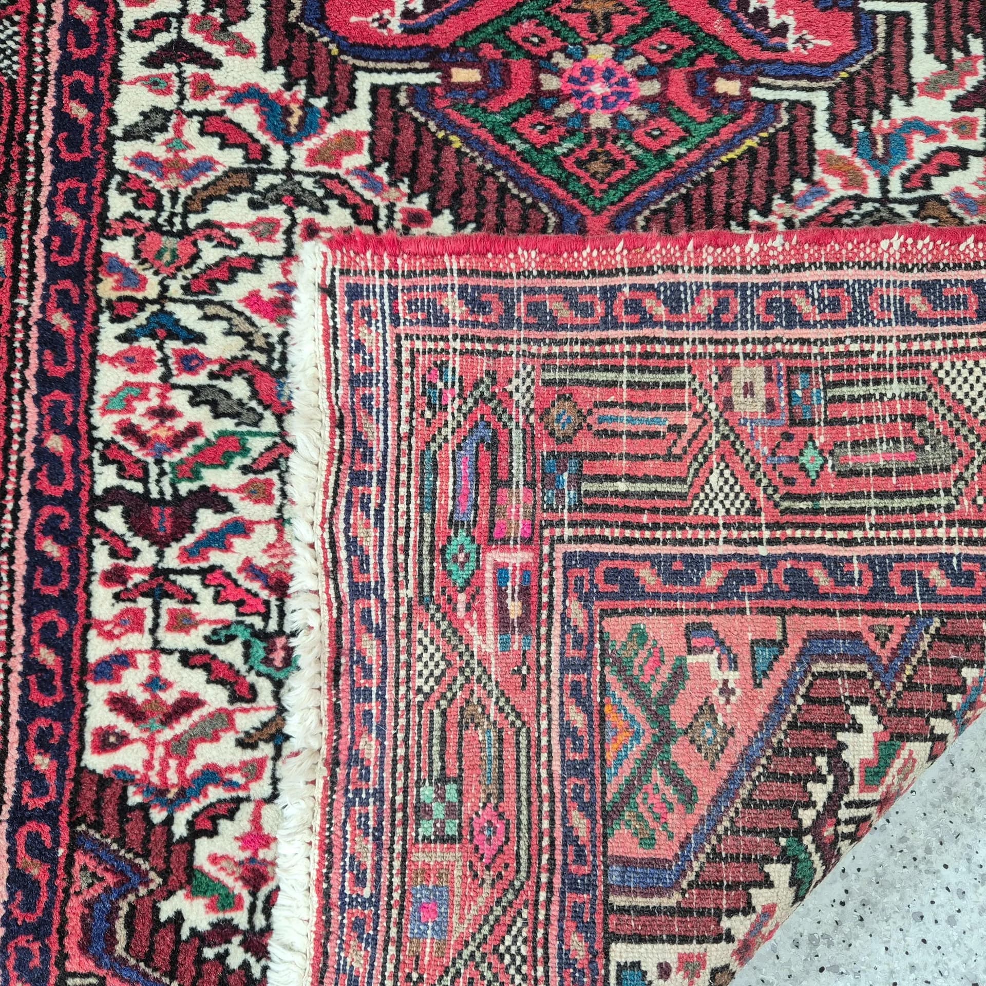 Runner Hamadan 315x80 cm, multicolor, wool, Iran, 1960s. - 68534