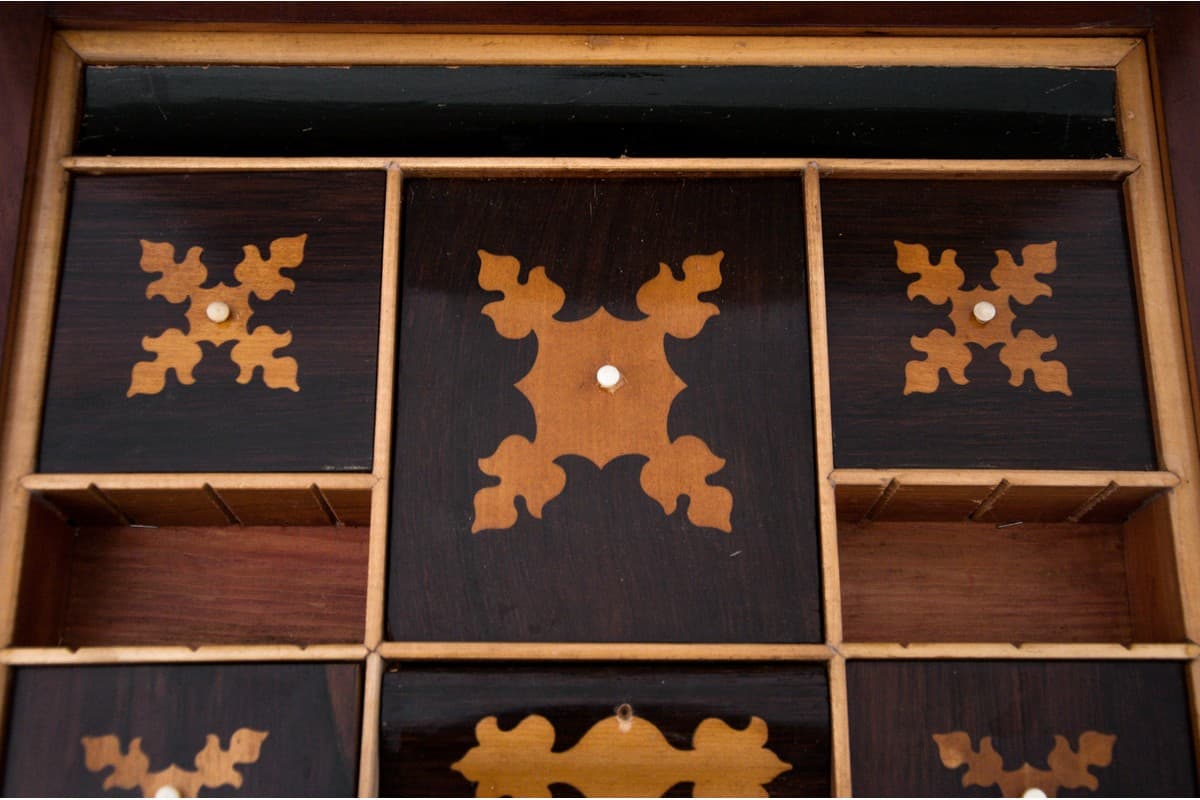 Mahogany Sewing Table, Biedermeier Style, Northern Europe, 1860s - 58884