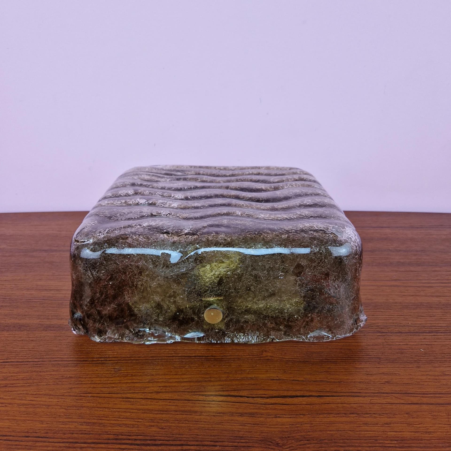 Plafon, szkło brązowe, Kaiser Leuchten, Niemcy, lata 60. - 68750