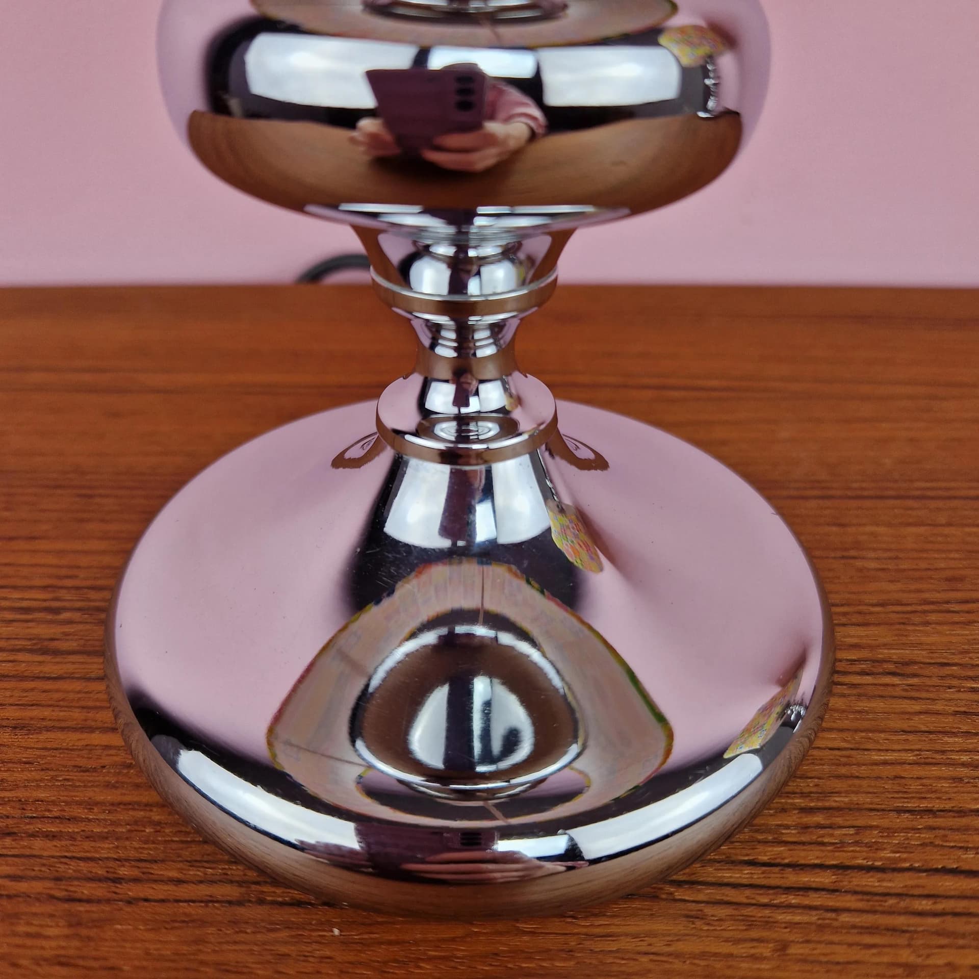 Para lamp stołowych, chrom, multicolor, Kaiser Essen, Niemcy, lata 60. - 69468