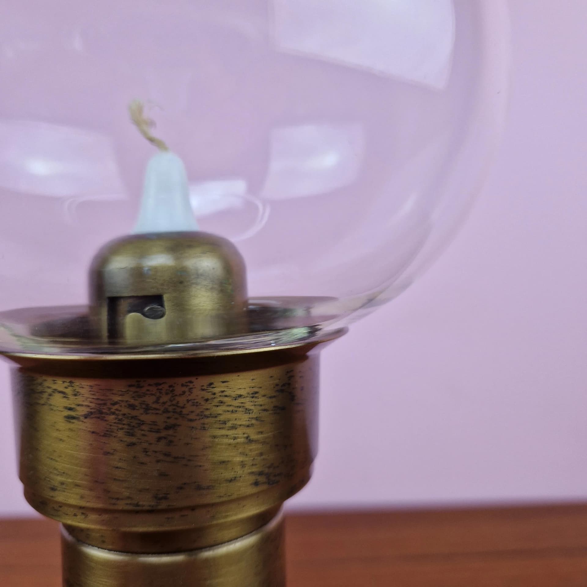 Świecznik Space Age, złoty, metal, Föhl, Niemcy, lata 60. - 69432