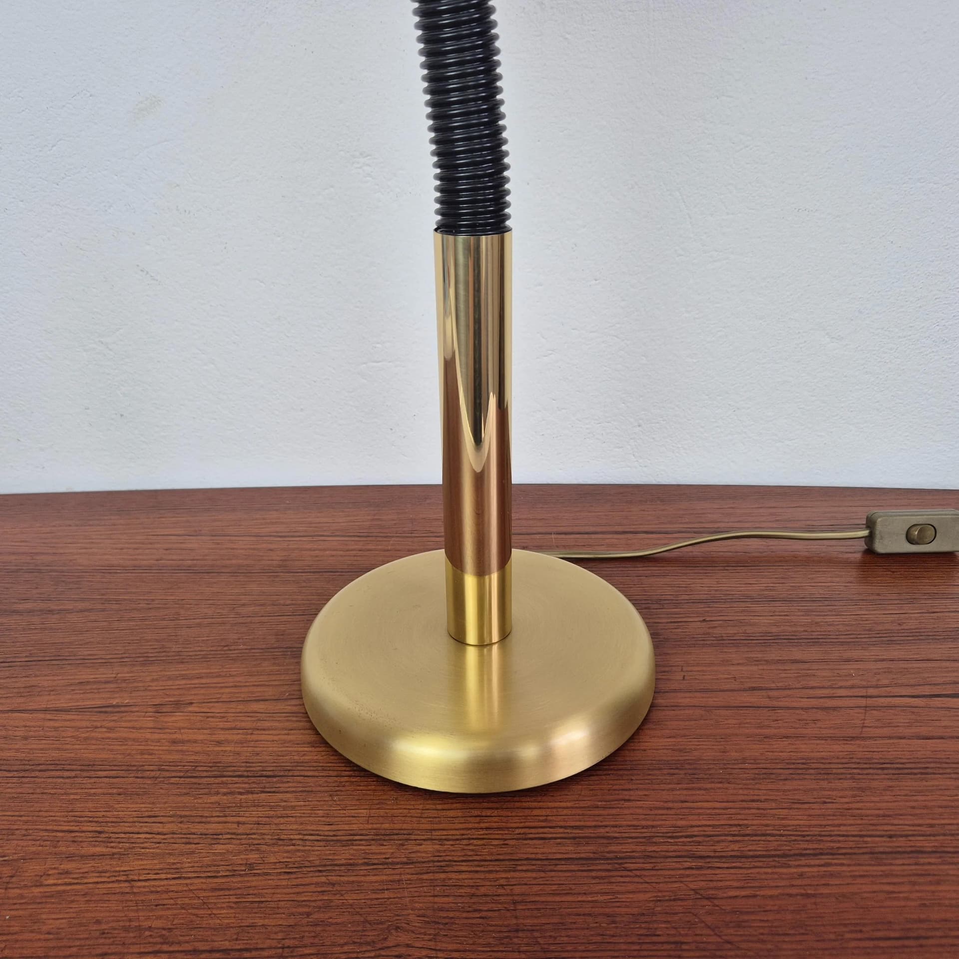 Desk lamp, golden brass, Germany, 1960s. - 69425