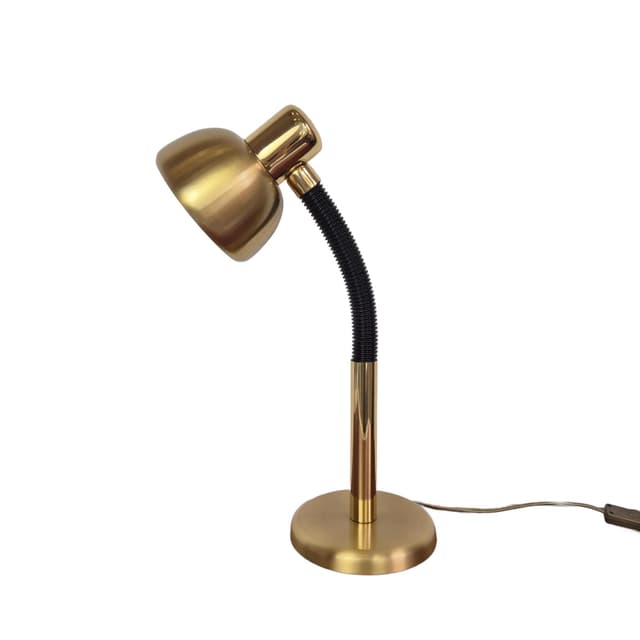 Desk lamp, golden brass, Germany, 1960s. - DIMENSION