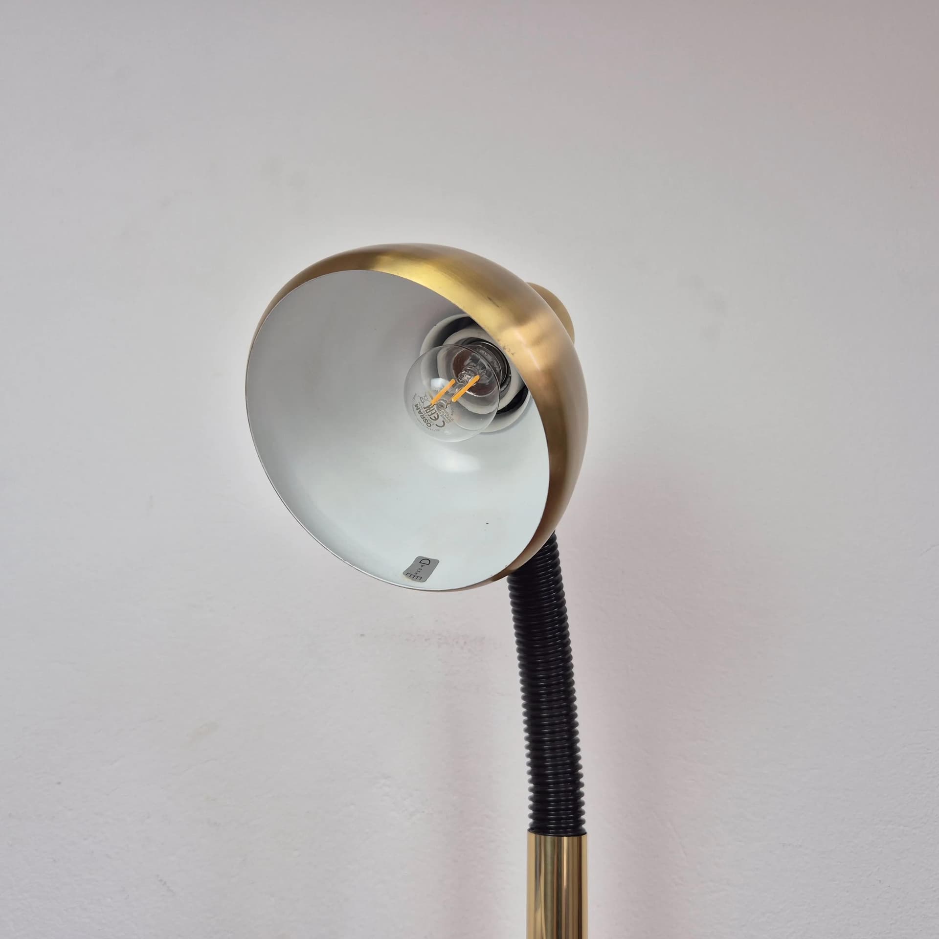 Desk lamp, golden brass, Germany, 1960s. - 69427