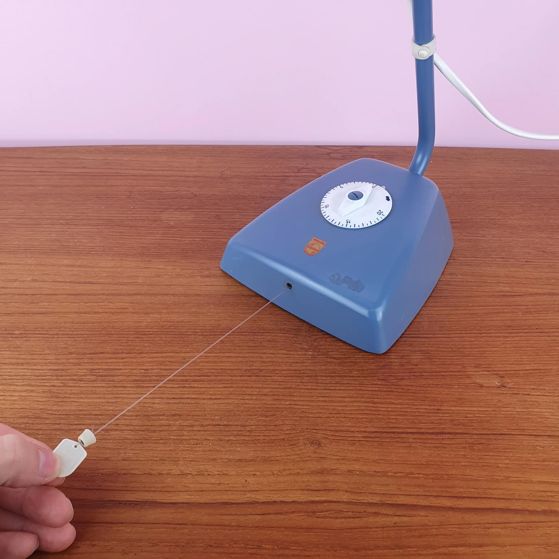 Table Lamp KI 2851, white, metal, Philips, Netherlands, 1960s. - 69305