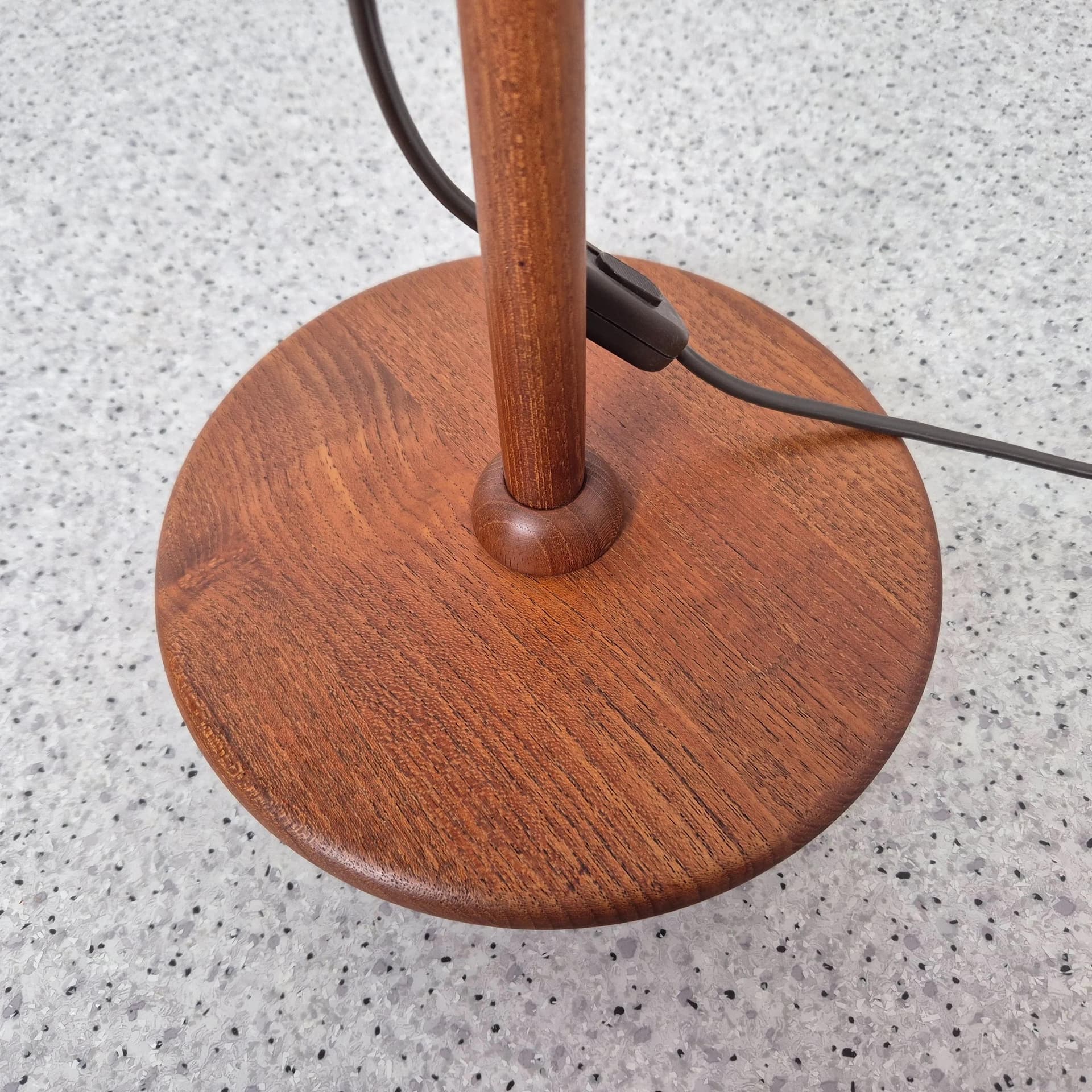 Lampa biurkowa, teak niebieski, Domus, Niemcy, lata 70. - 69230