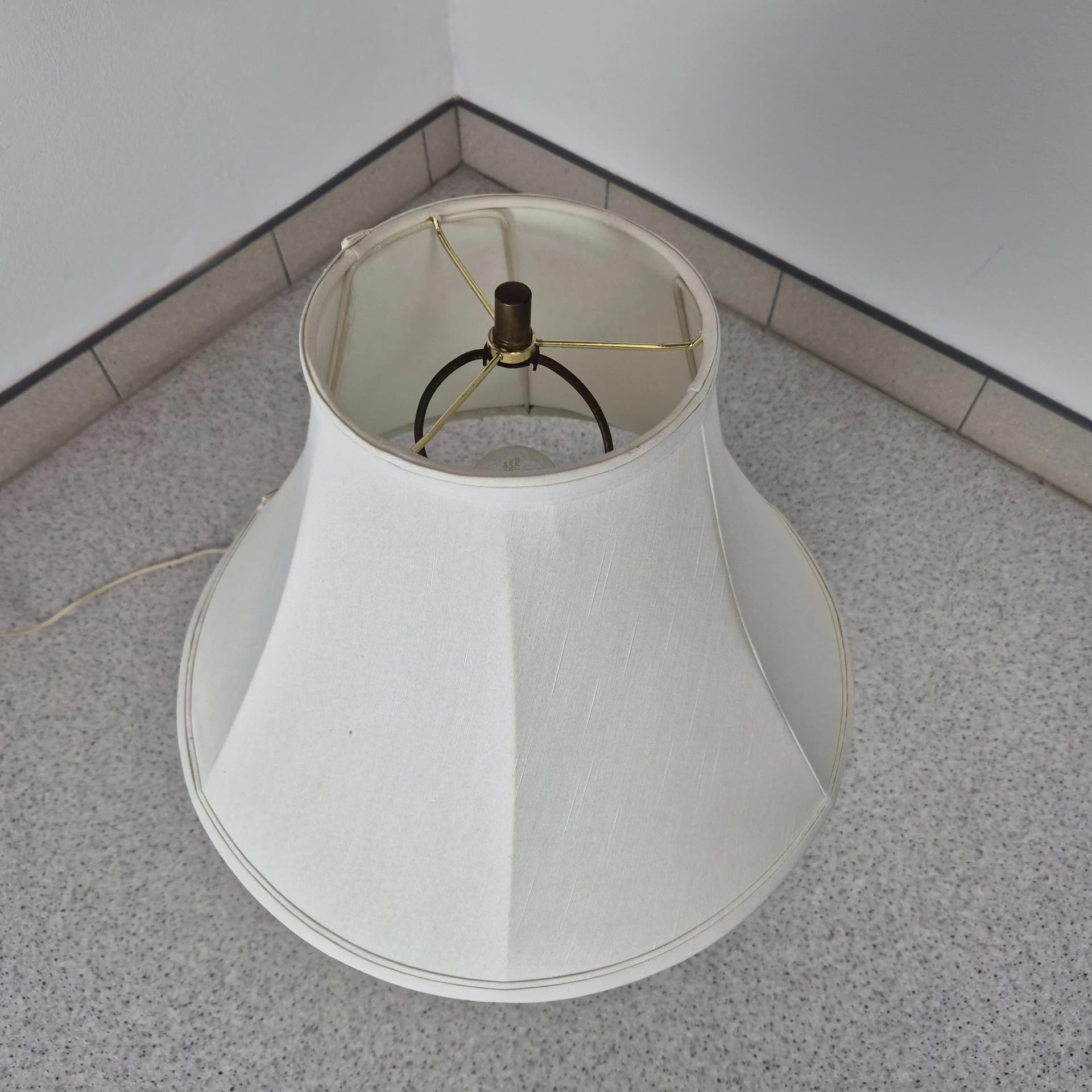 Lampa stołowa, zielona, ceramika, USA, lata 60. - 69170