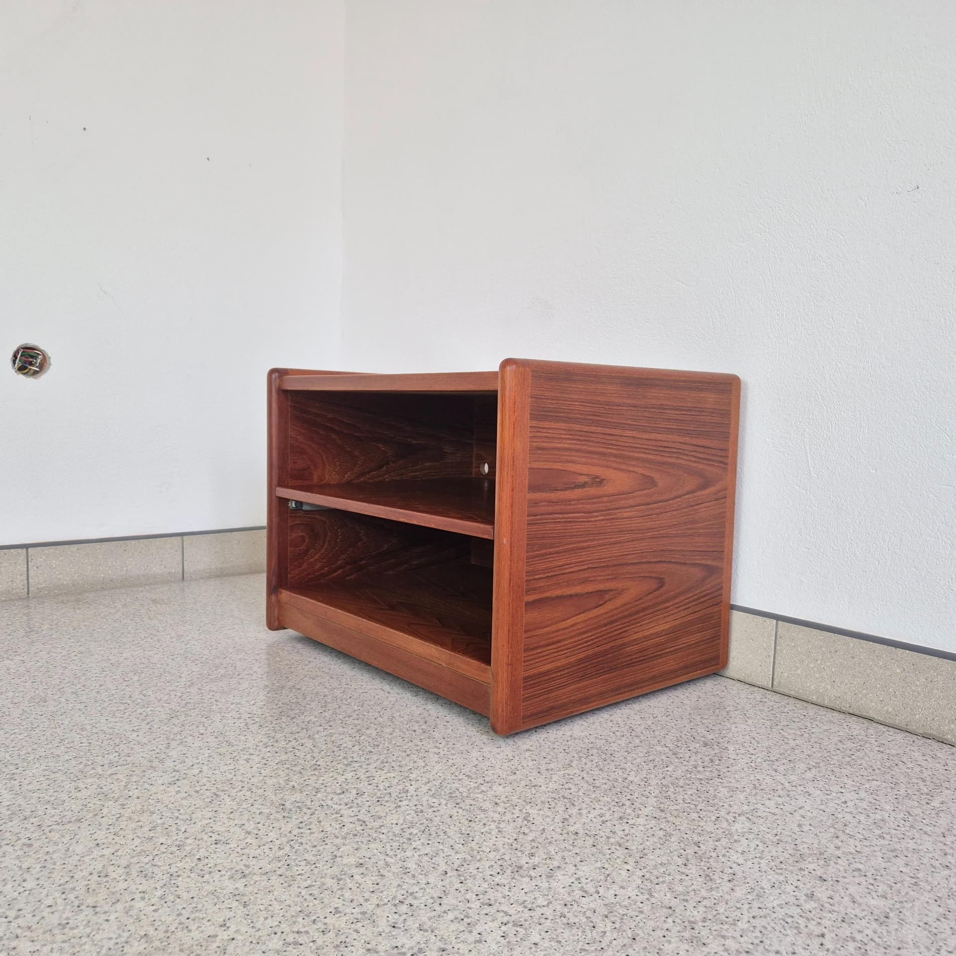 Audio Cabinet, brown teak, Vildbjerg Møbelfabrik, Denmark, 1960s. - 69087