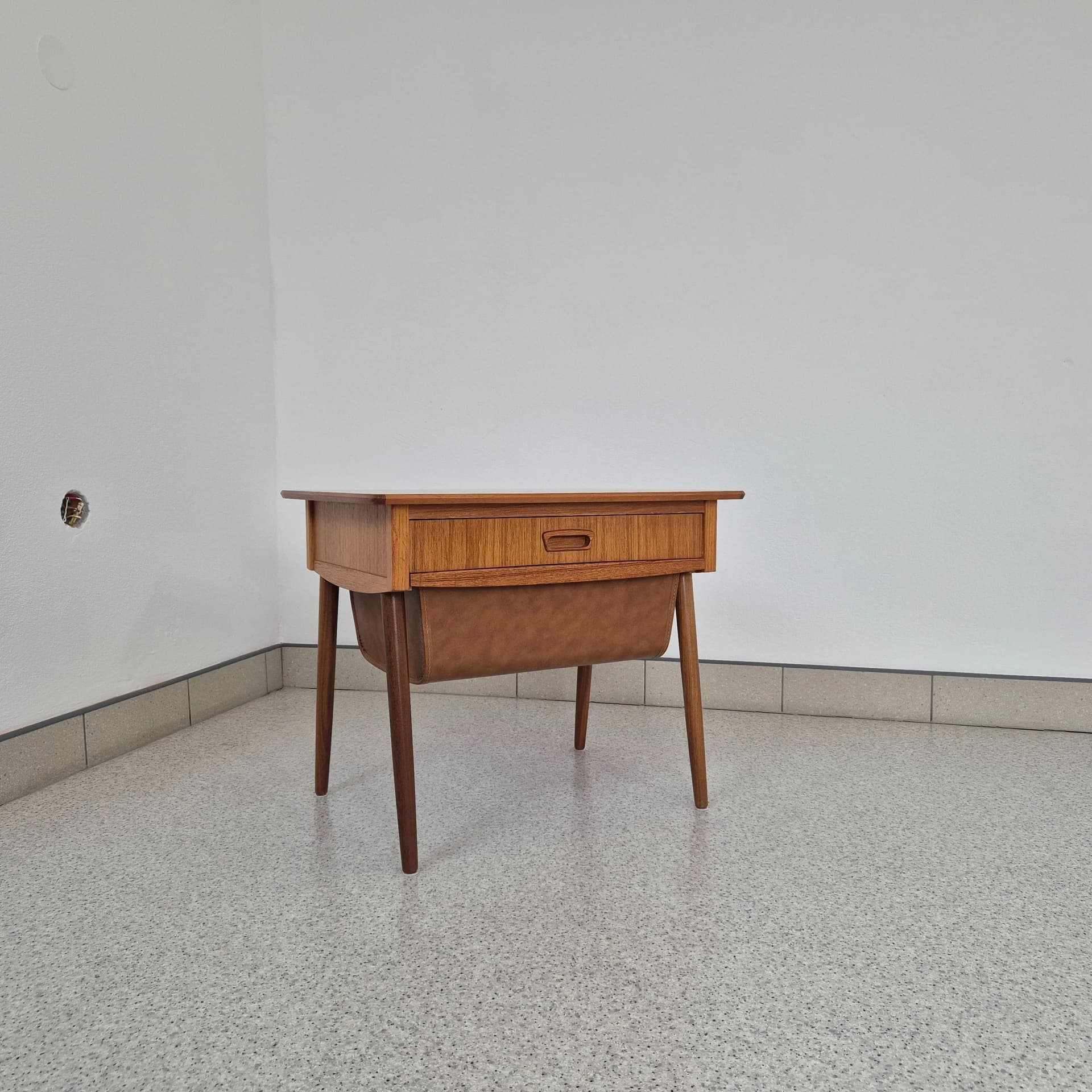 Teak Sewing Table, brown, teak, Norway, 1960s. - 68867