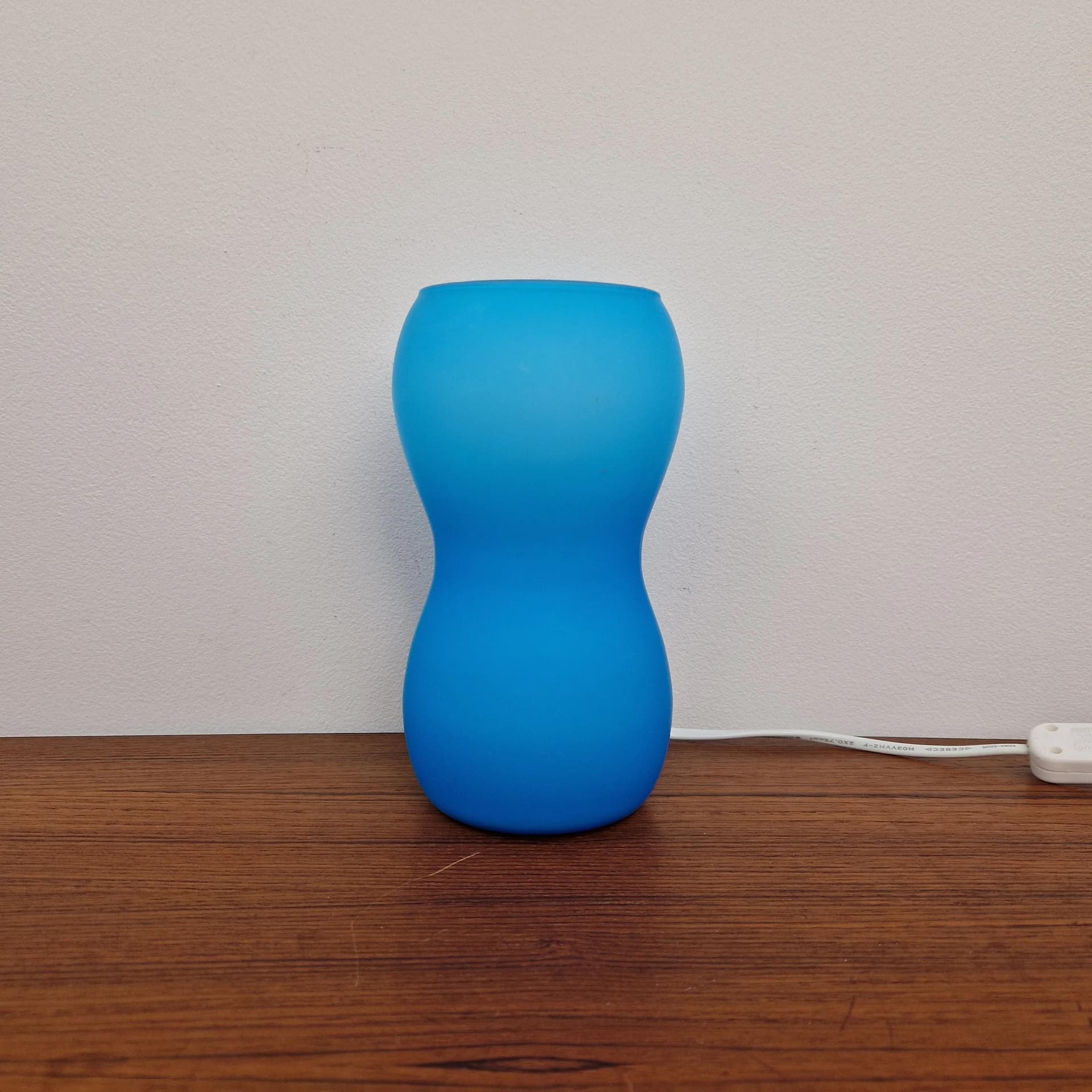 Pair of bedside lamps Kvintant, blue, glass, Ikea, Sweden, 21st c. - 68837