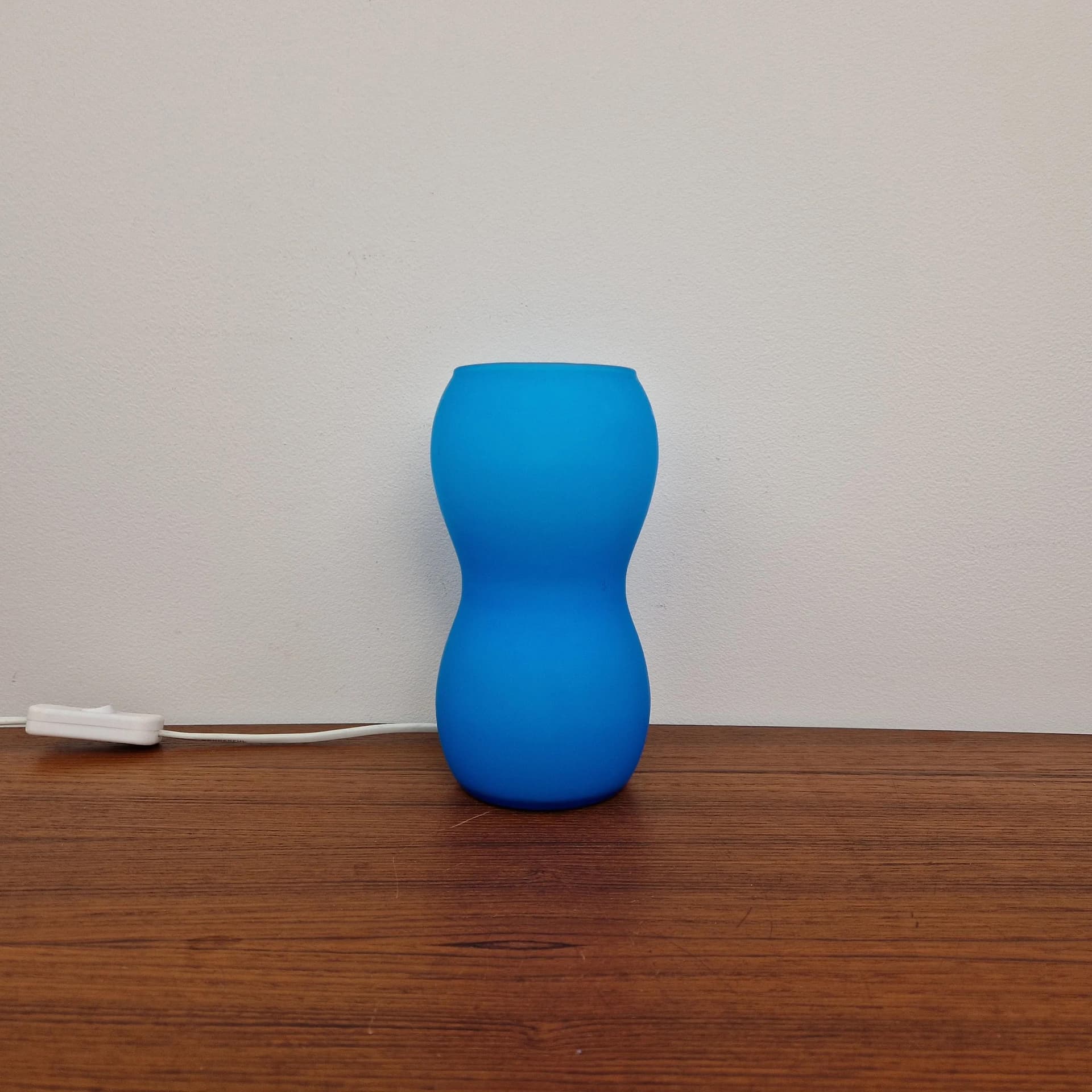 Pair of bedside lamps Kvintant, blue, glass, Ikea, Sweden, 21st c. - 68830