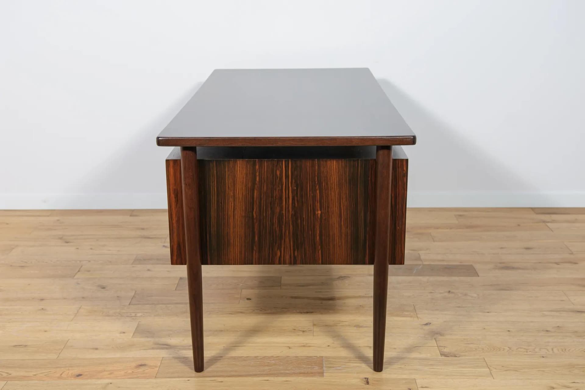 Freestanding desk, dark brown rosewood, Denmark, 1960s. - 72090