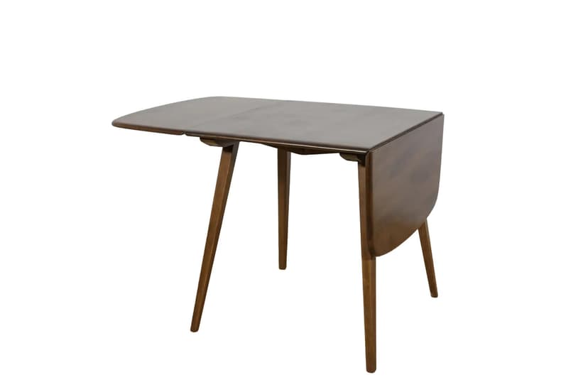 Drop-leaf dining table, brown, beech, by L. Ercolani, United Kingdom, 1960s.