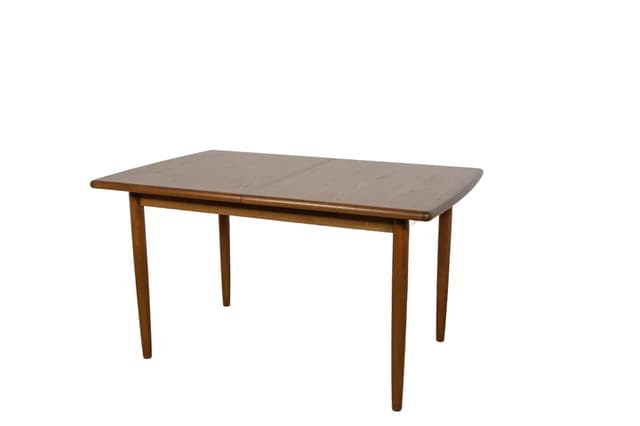 Dining table Meredew, brown teak, United Kingdom, 1970s. - DIMENSION