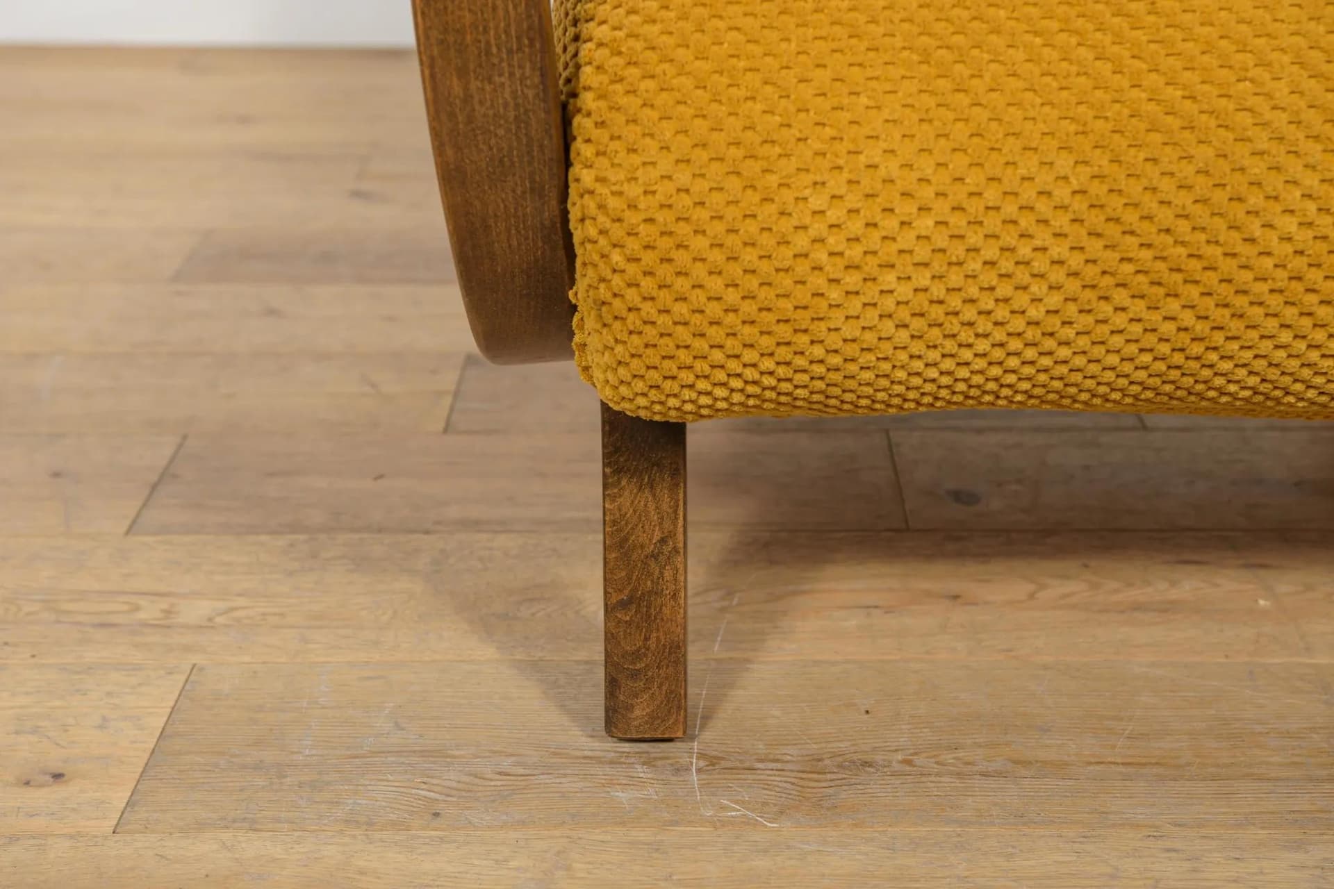 Pair of armchairs Art Deco, yellow, beech, Poland, 1930s. - 71921