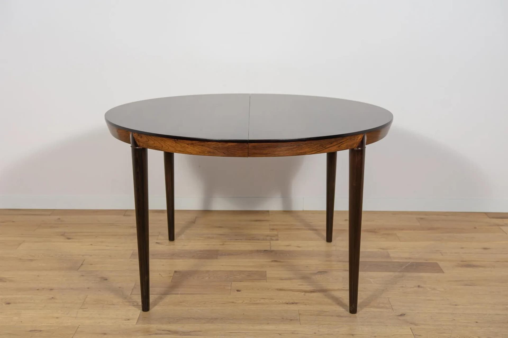 Stół rozkładany Model 71, palisander ciemnobrązowy, proj. S. Hansen, Dania, lata 60. - 71822