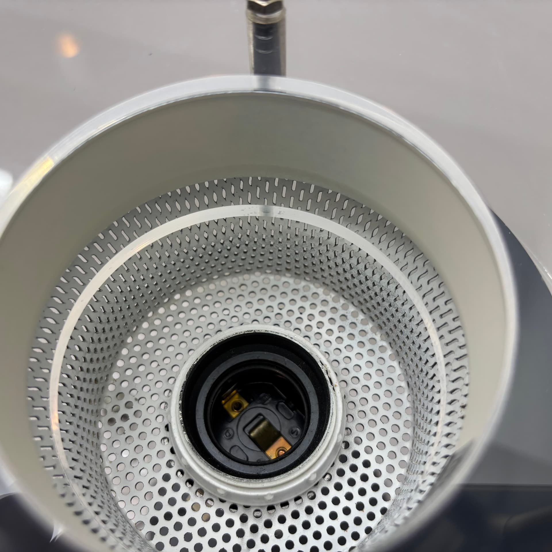 Lampa gabinetowa Circle, czarny, metal transparentny, Szwecja, lata 80. - 69614