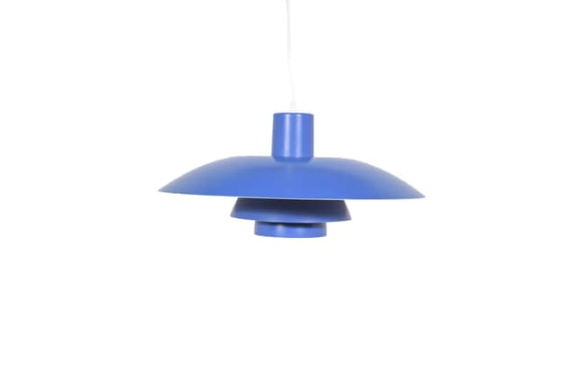 Lampa wisząca PH 4/3, niebieski, metal, proj. P. Henningsen, Louis Poulsen, Dania, lata 60. - WYMIARY