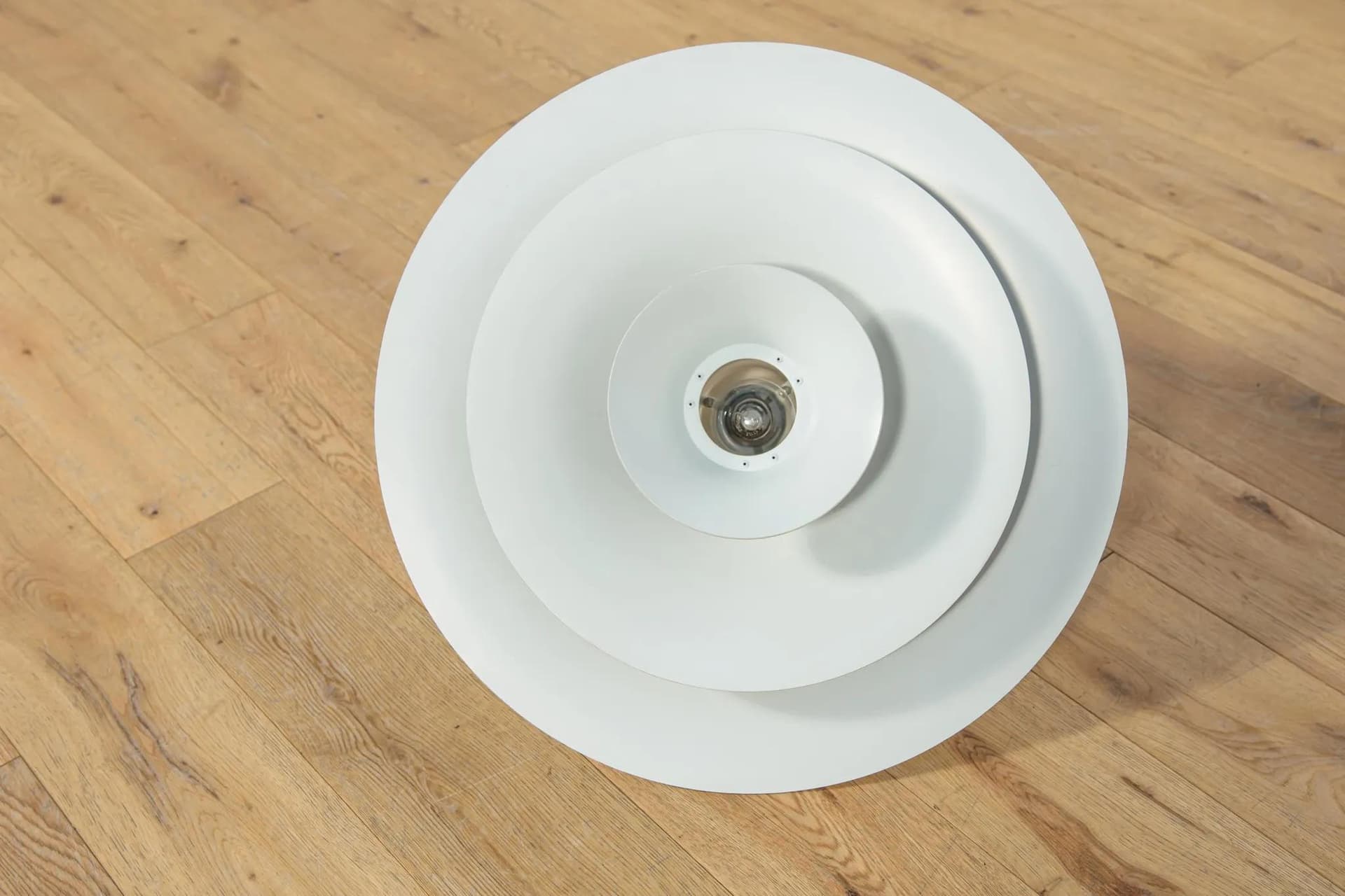 Lampa wisząca Radius I, aluminium jasno brązowy, proj. E. Balslev, Fog & Mørup, Dania, lata 70. - 71615