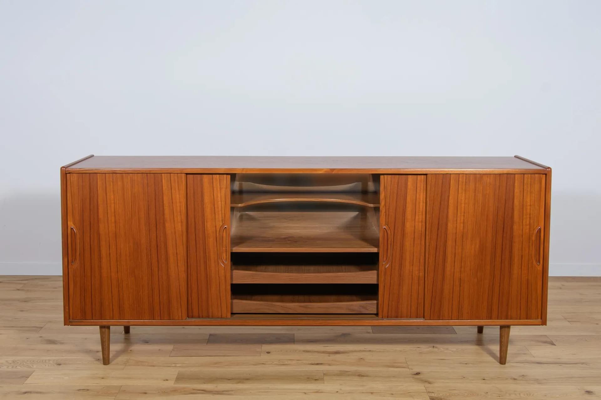 Sideboard, brown teak, by B. Seindal, Westergaard Møbelfabrik, Denmark, 1960s. - 71458