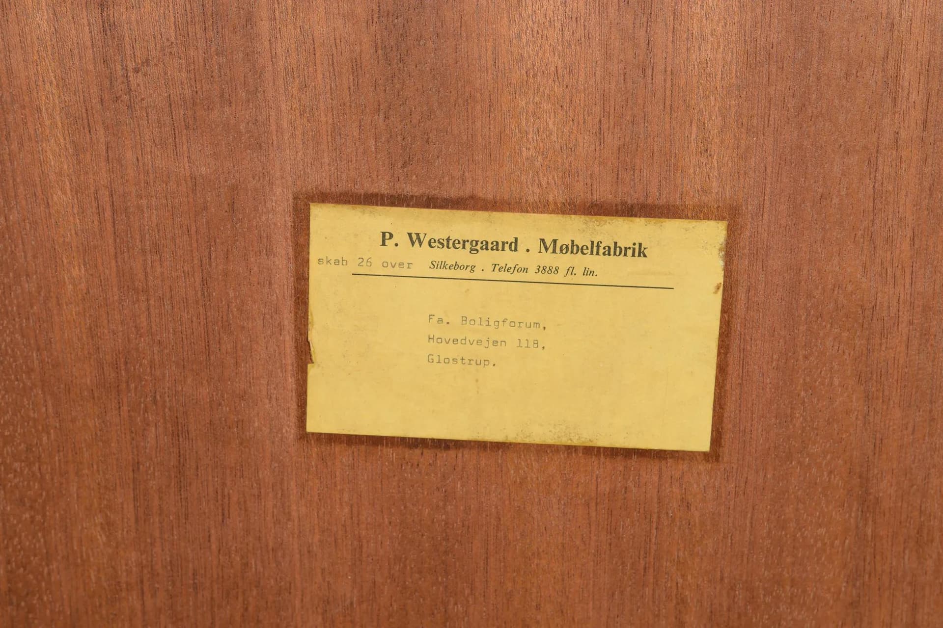 Sideboard, brown teak, by B. Seindal, Westergaard Møbelfabrik, Denmark, 1960s. - 71460