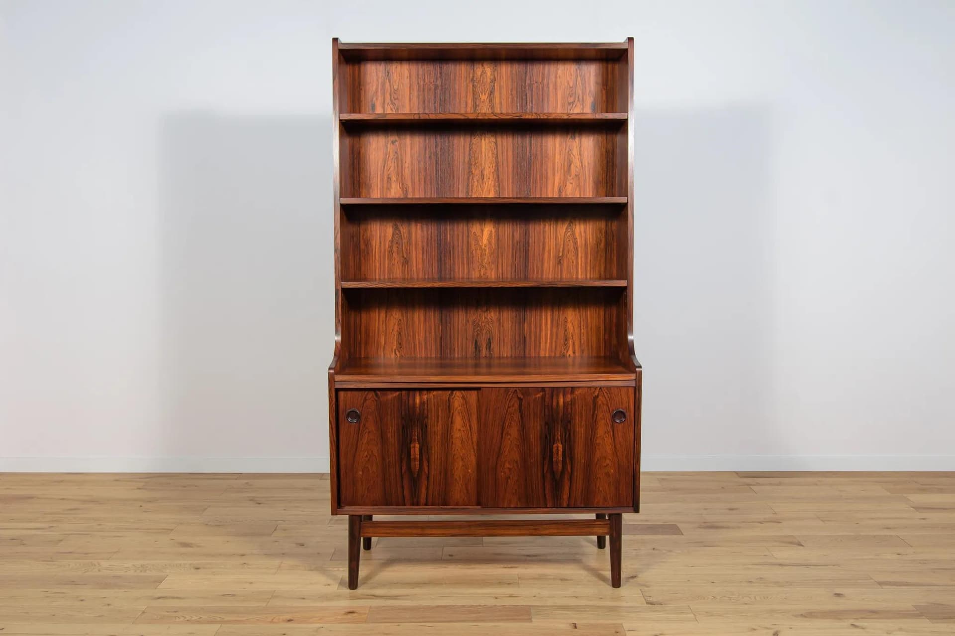 Regał, palisander brązowy, proj. J. Sorth, Dania, lata 60. - 71421