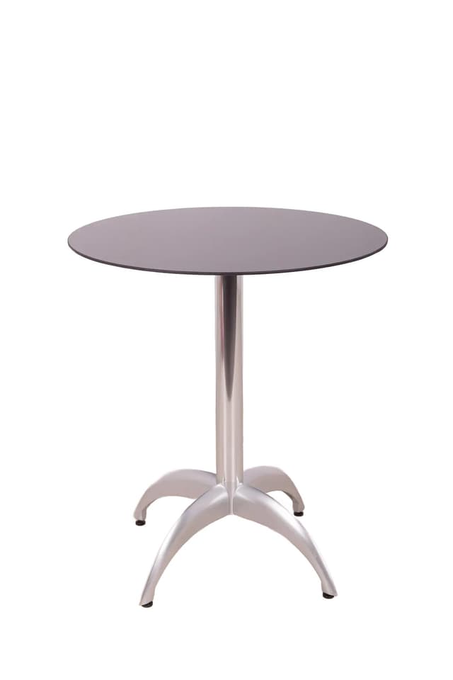 Side table, black glass, aluminium, Denmark, 21st c. - DIMENSION