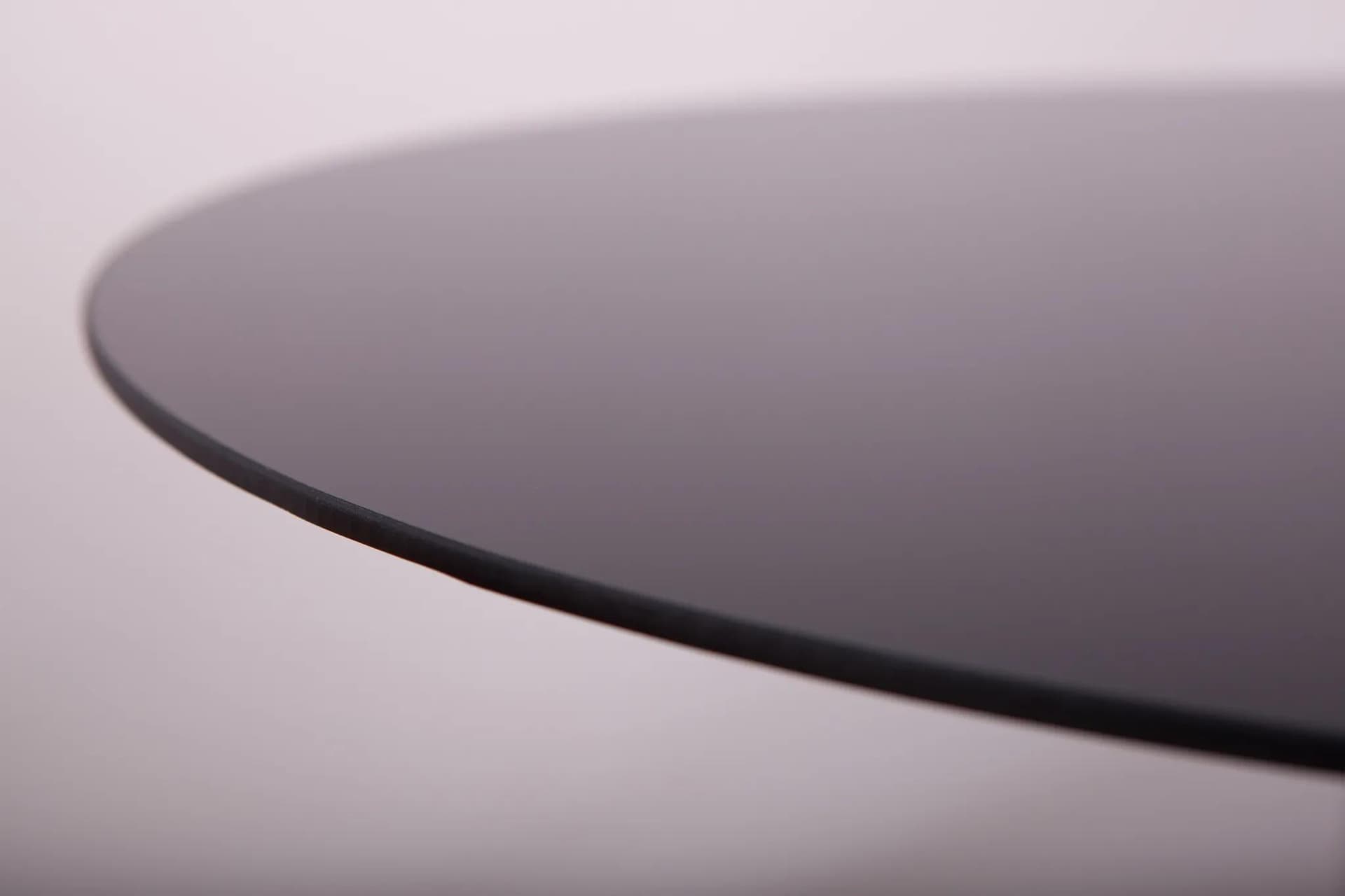 Side table, black glass, aluminium, Denmark, 21st c. - 71316