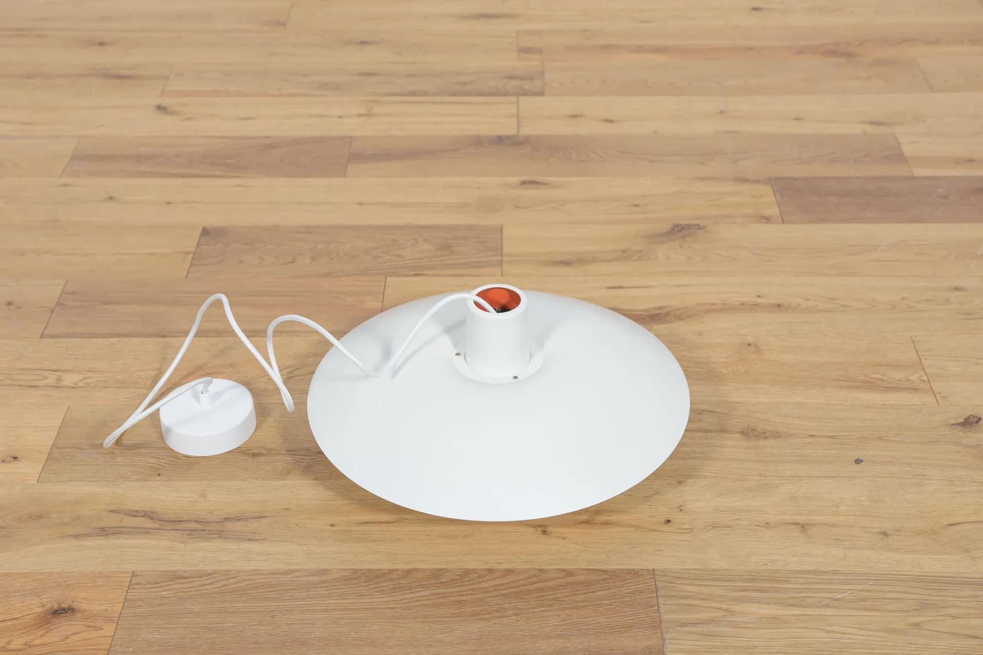 Lampa sufitowa PH 4/3, metal biały, proj. P. Henningsen, Louis Poulsen, Dania, lata 60. - 71266