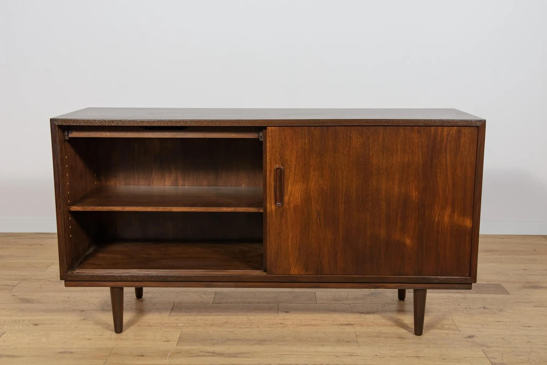 Sideboard, brown teak, by P. Hundevad, Denmark, 1970s. - 71197