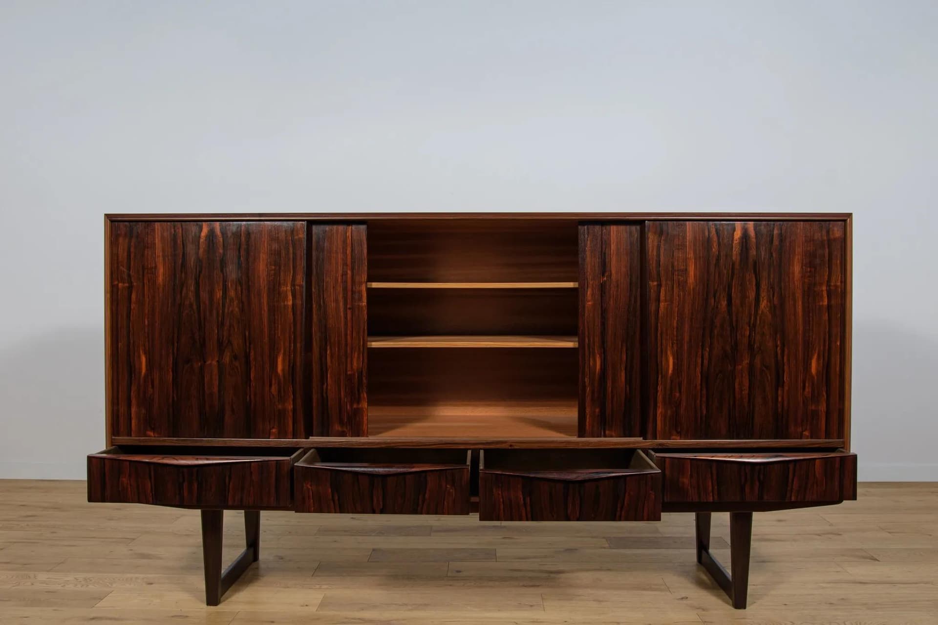 Komoda, palisander brąz ciemny, proj. E. W. Bach, Sejling Skabe, Dania, lata 60. - 71190