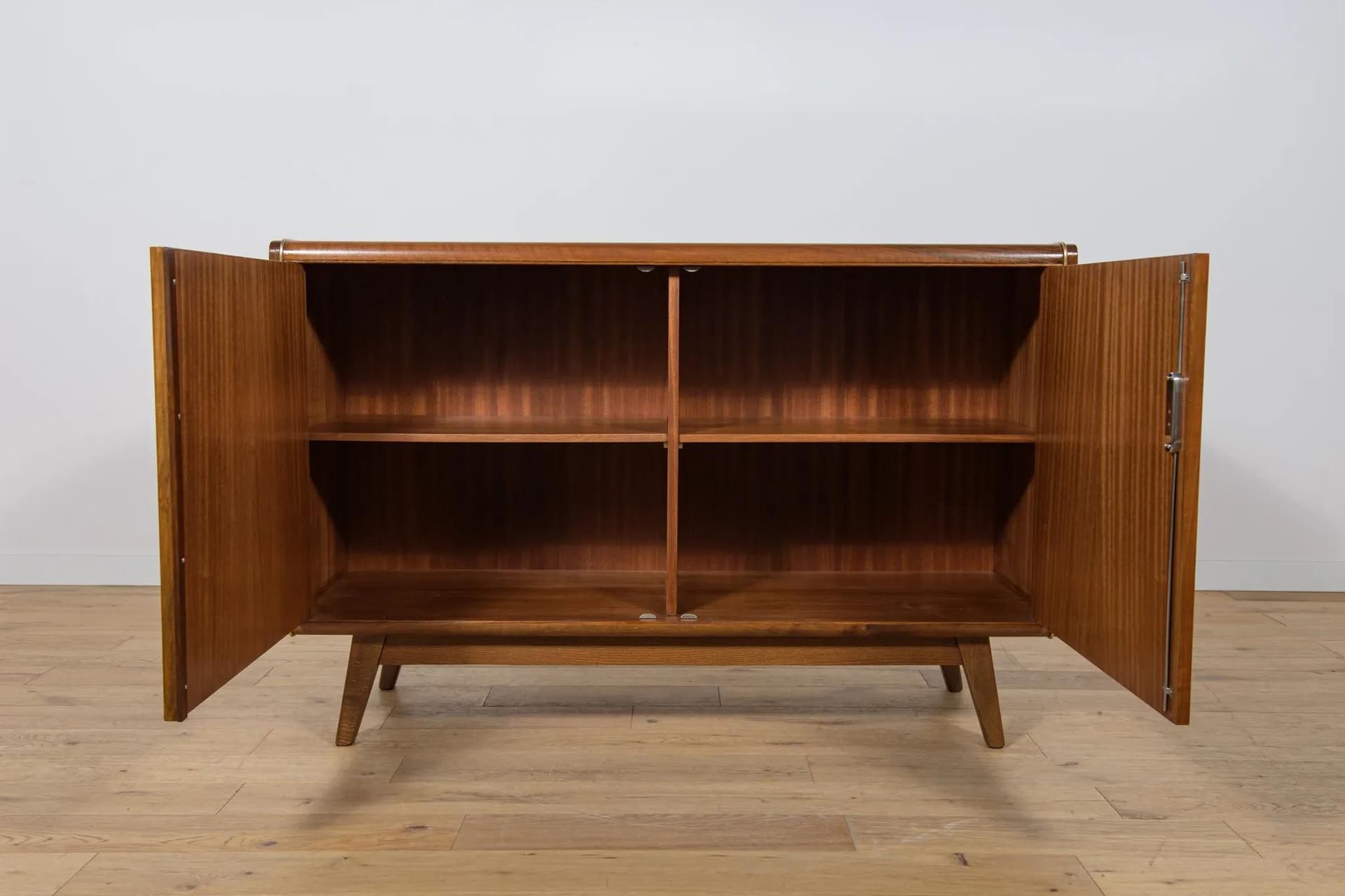 Sideboard, brown beech wood, by B. Landsman, H. Nepozitek, Jitona, Czechoslovakia, 1960s. - 71166