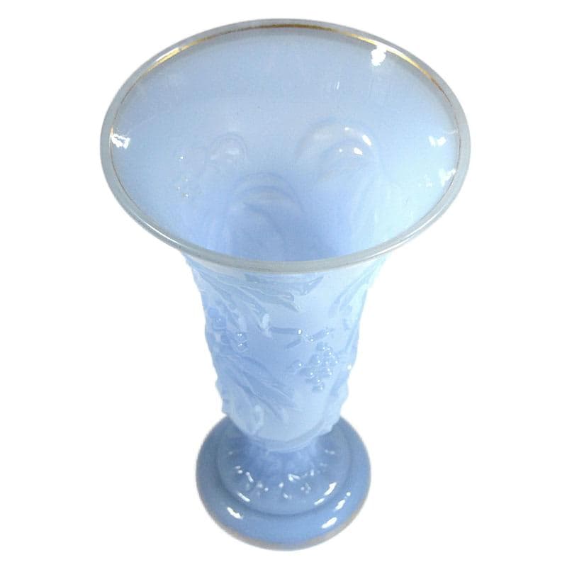 Błękitny wazon ze szkła opalinowego, Baccarat, Francja, poł. XIX w. - 5975