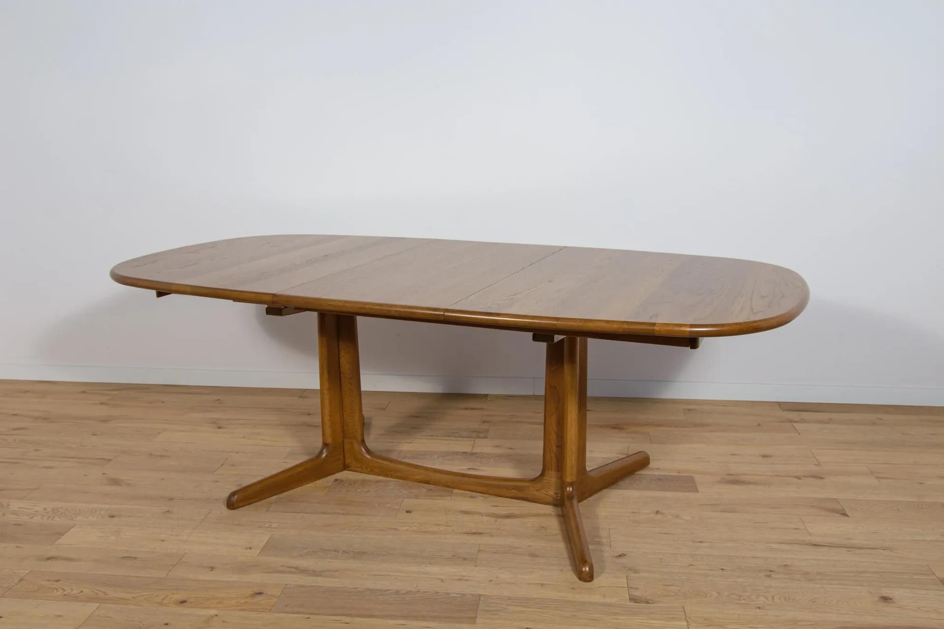 Extendable Table, brown oak, by N.O. Møller, Denmark, 1970s. - 71057