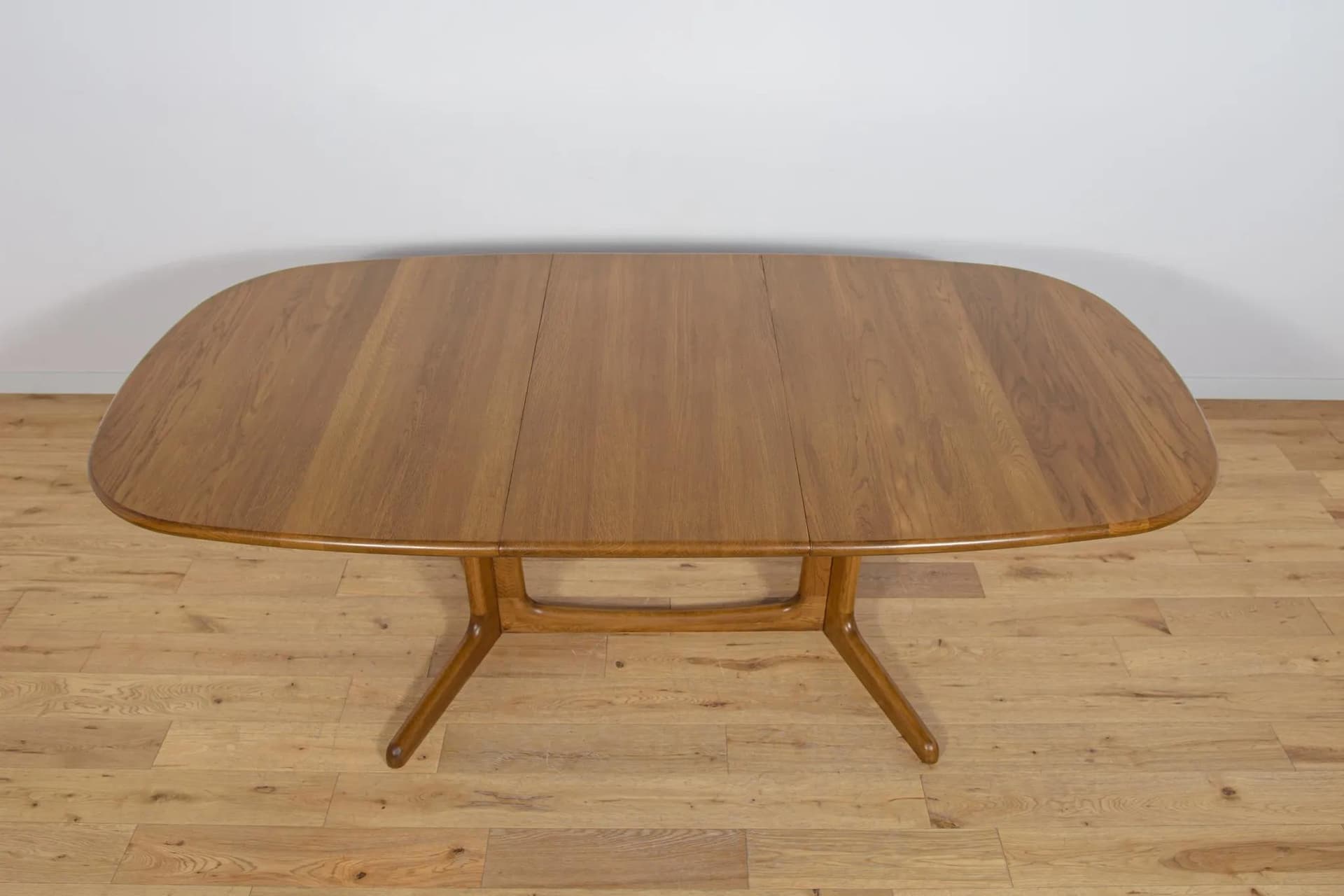 Extendable Table, brown oak, by N.O. Møller, Denmark, 1970s. - 71054